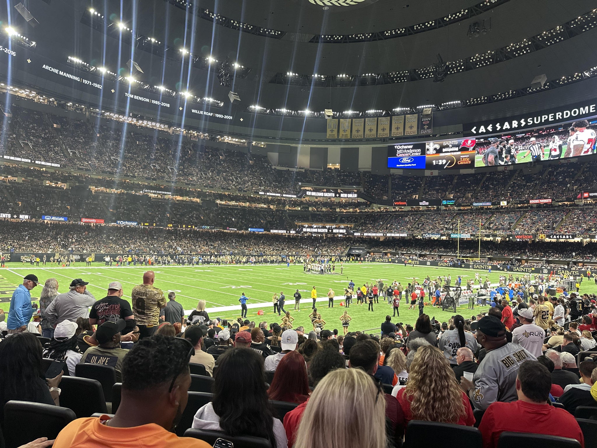 Real Fan View taken from Section 121 at Caesars Superdome by Everett W