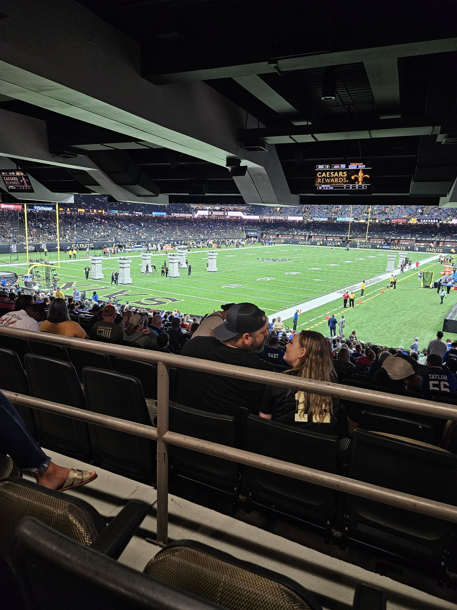 Real Fan View taken from Section 124 at Caesars Superdome by Pamela E