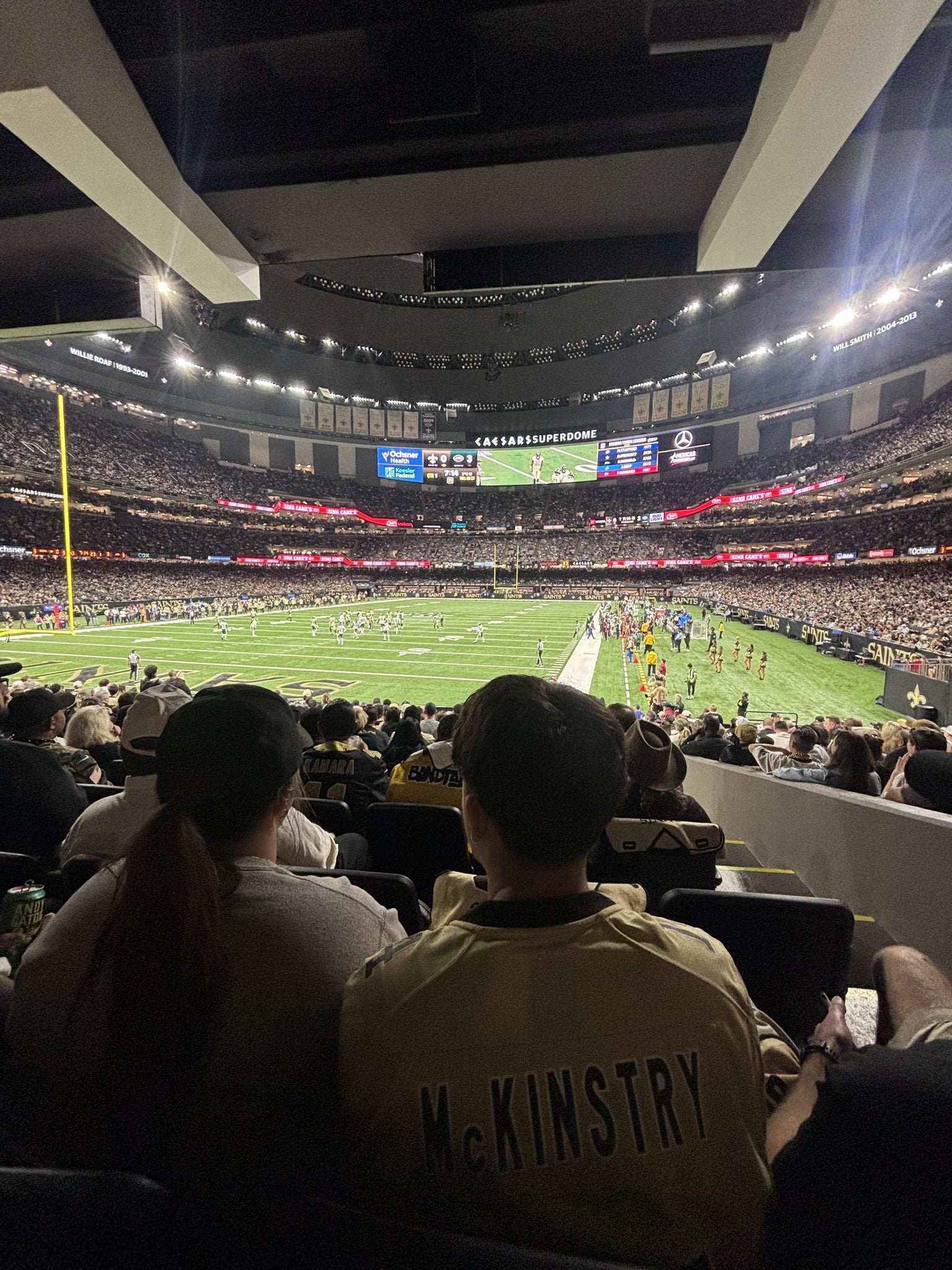 Real Fan View taken from Section 126 at Caesars Superdome by Caleb W