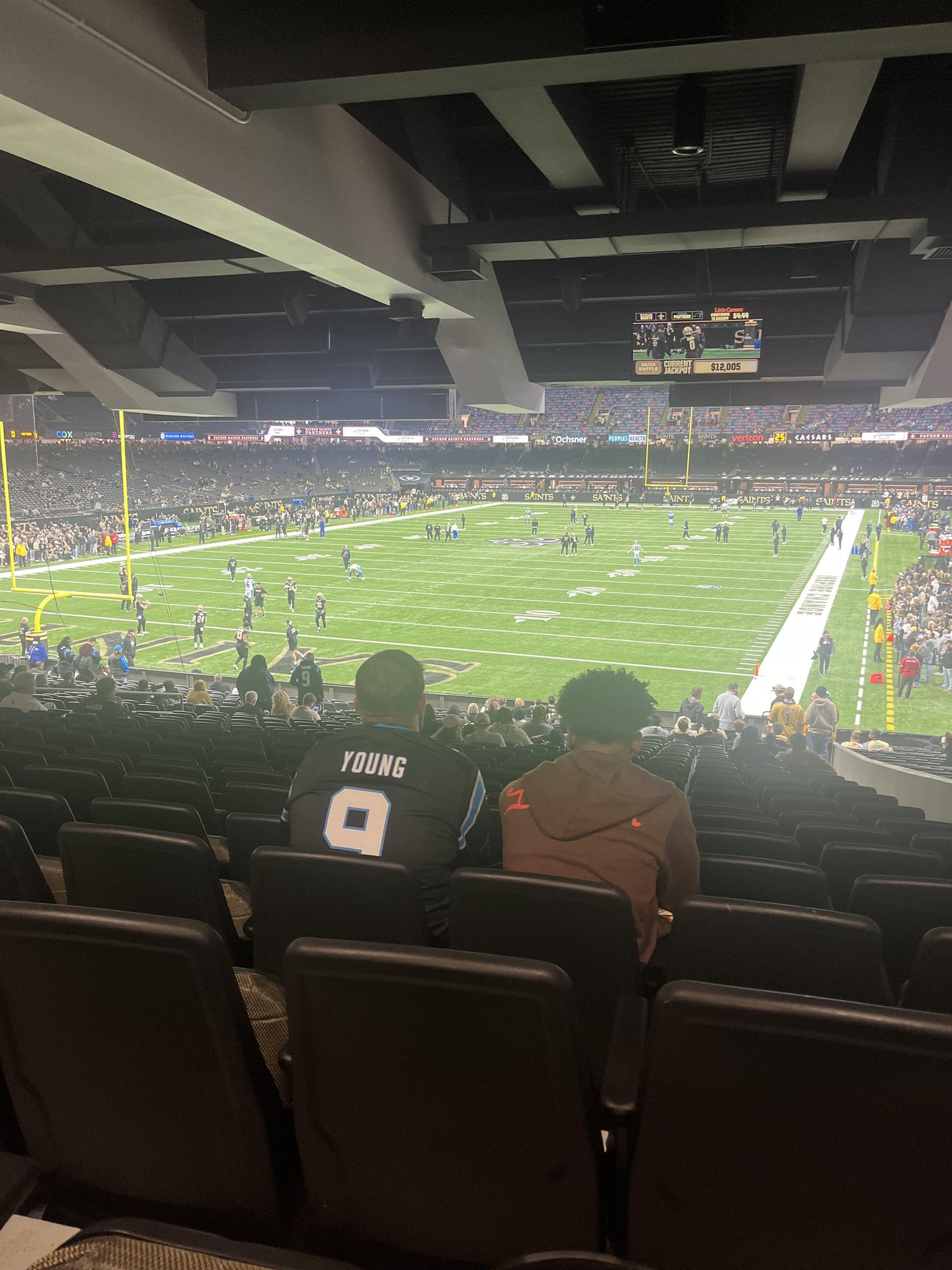 Real Fan View taken from Section 126 at Caesars Superdome by Thomas C