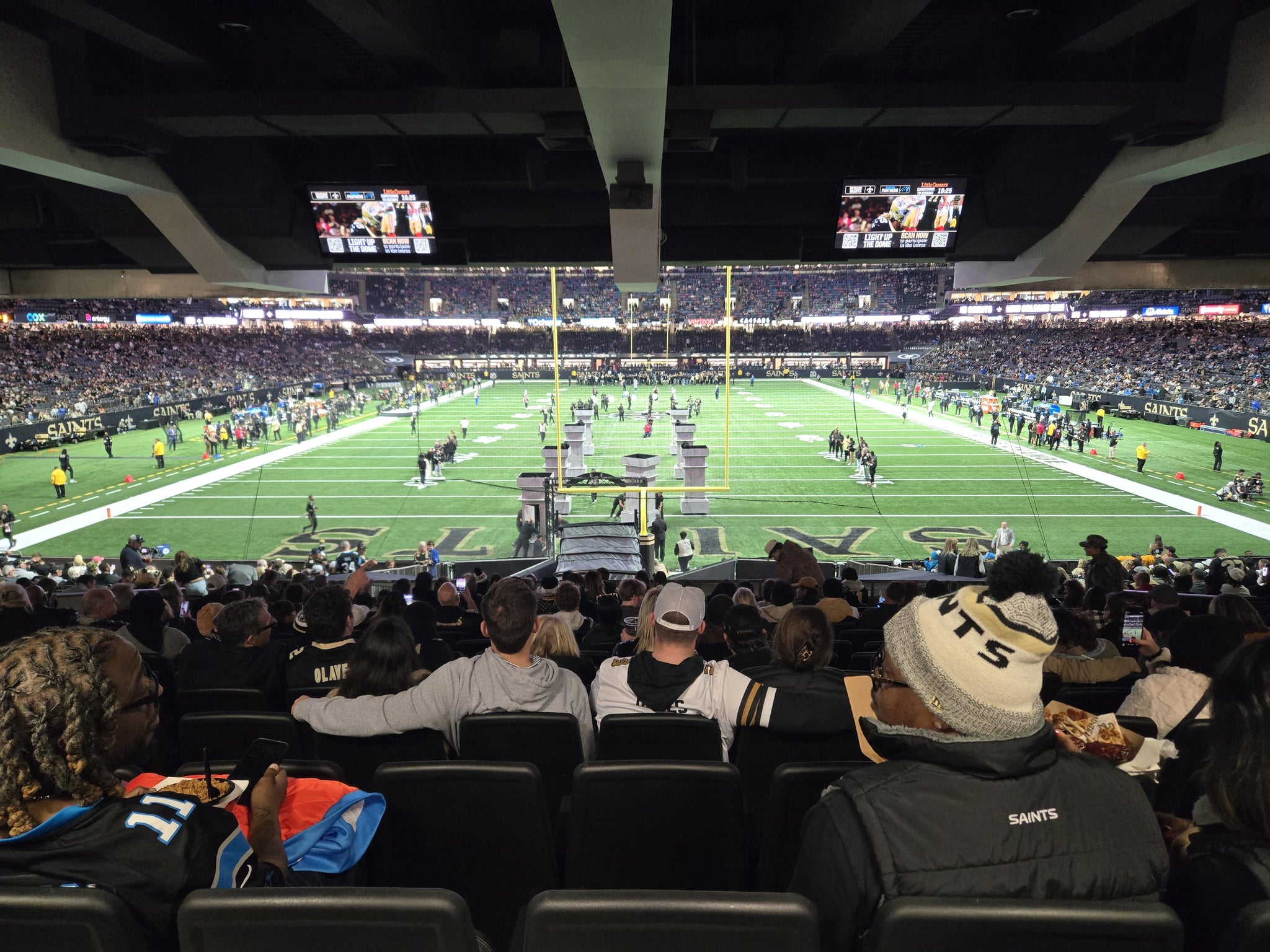 Real Fan View taken from Section 128 at Caesars Superdome by Huntley B