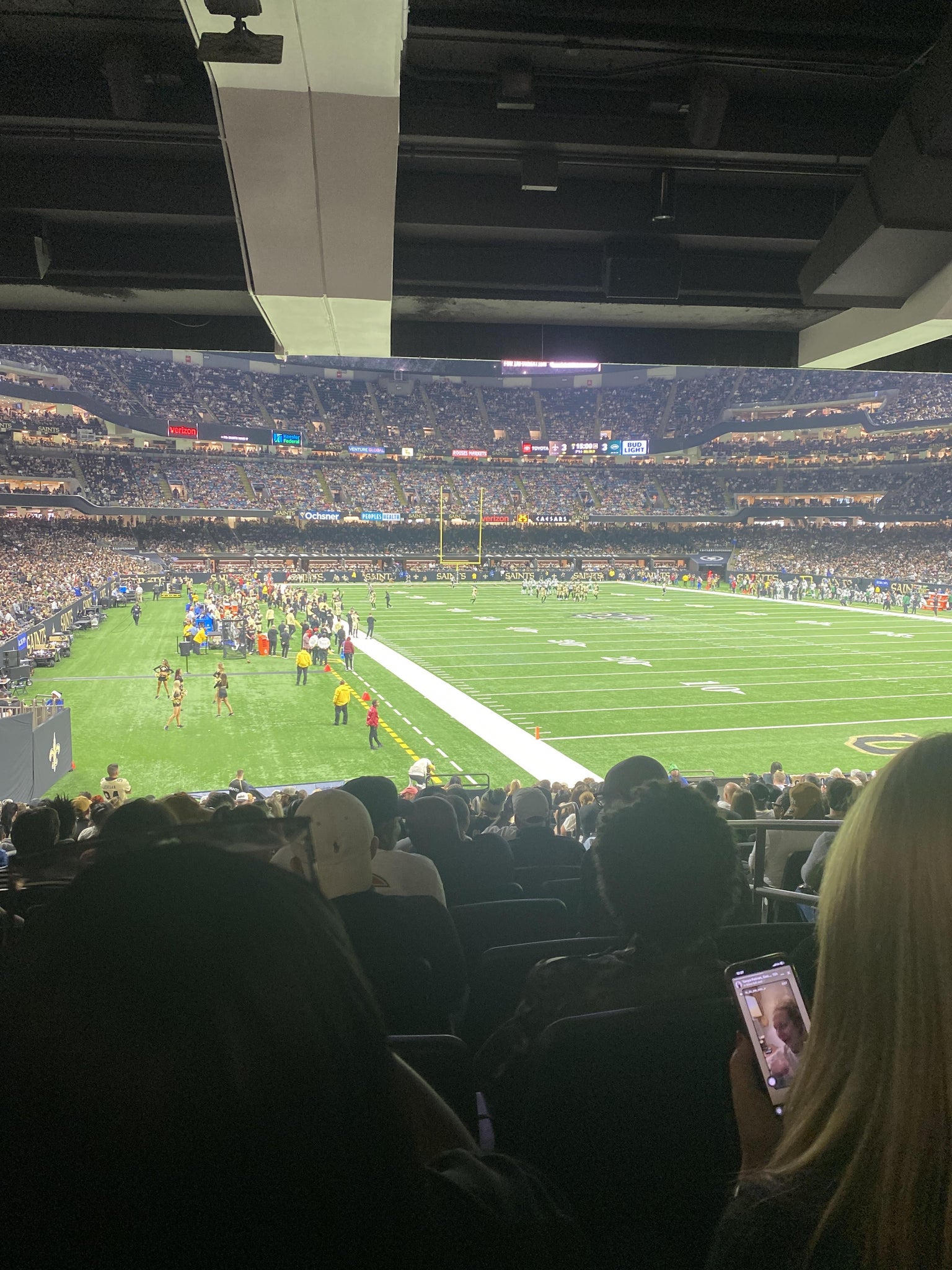 Real Fan View taken from Section 132 at Caesars Superdome by Wade R