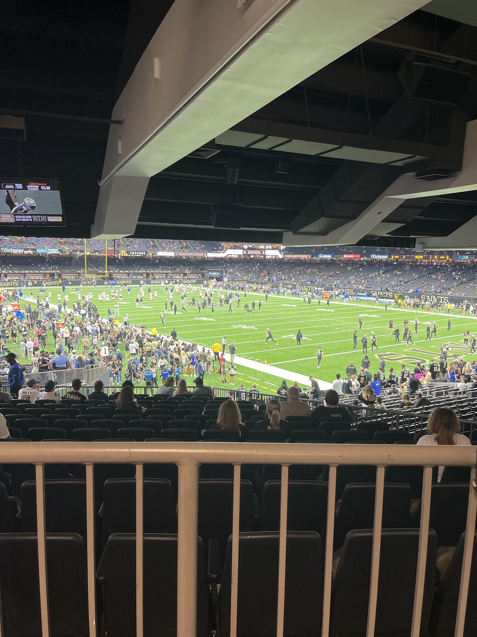 Real Fan View taken from Section 134 at Caesars Superdome by Mike W