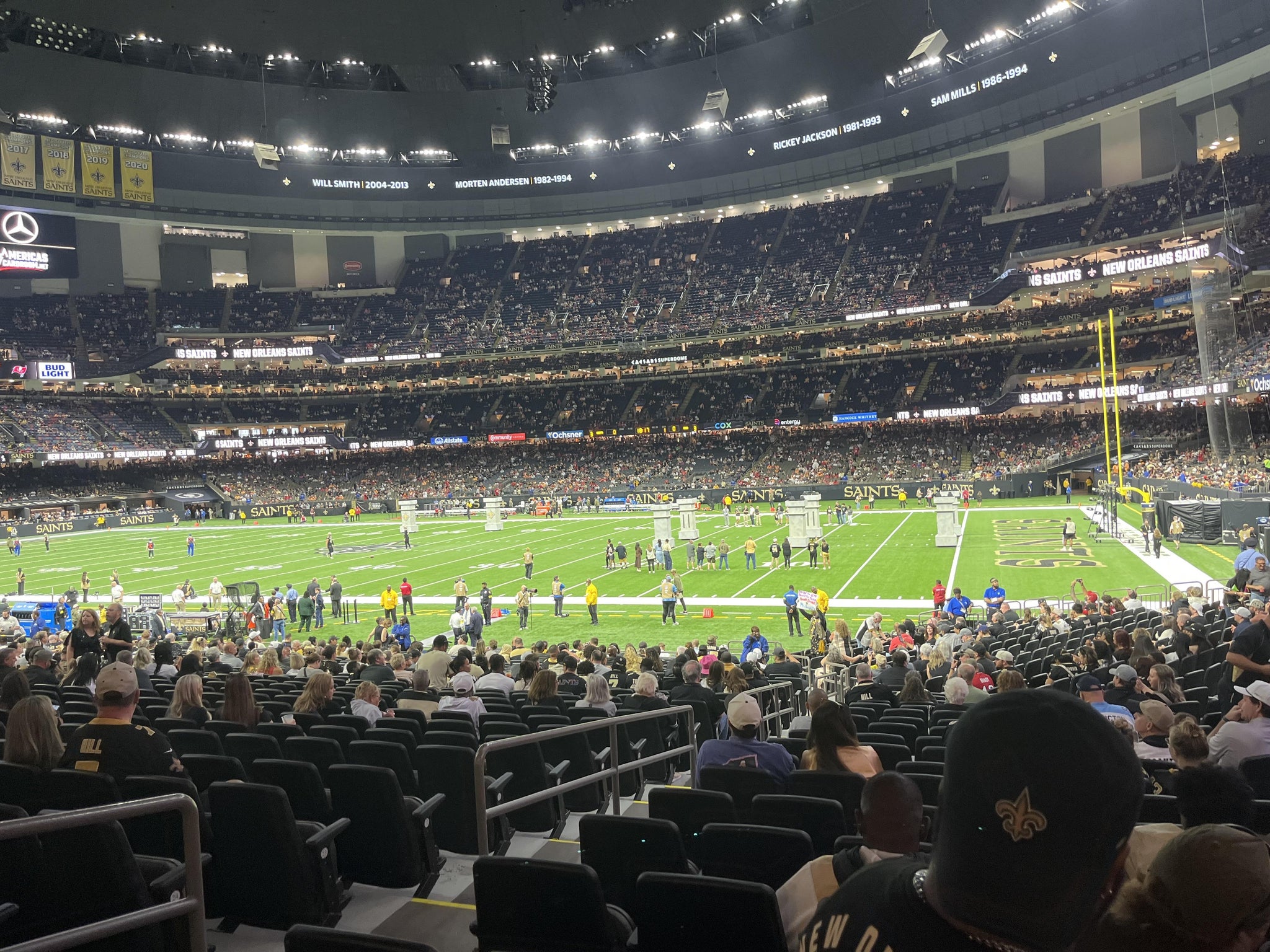 Real Fan View taken from Section 137 at Caesars Superdome by Richard A