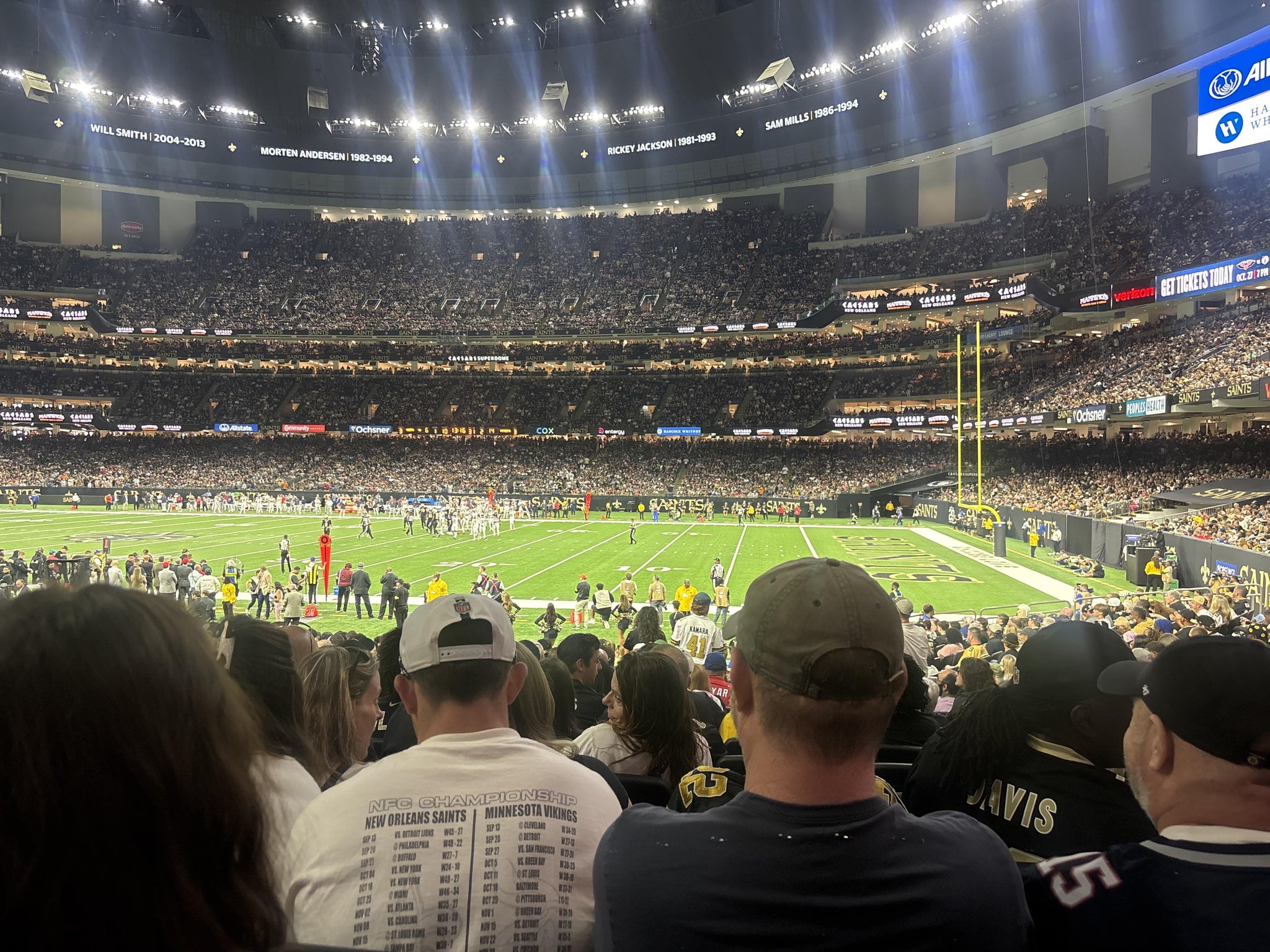 Real Fan View taken from Section 139 at Caesars Superdome by Elgin S