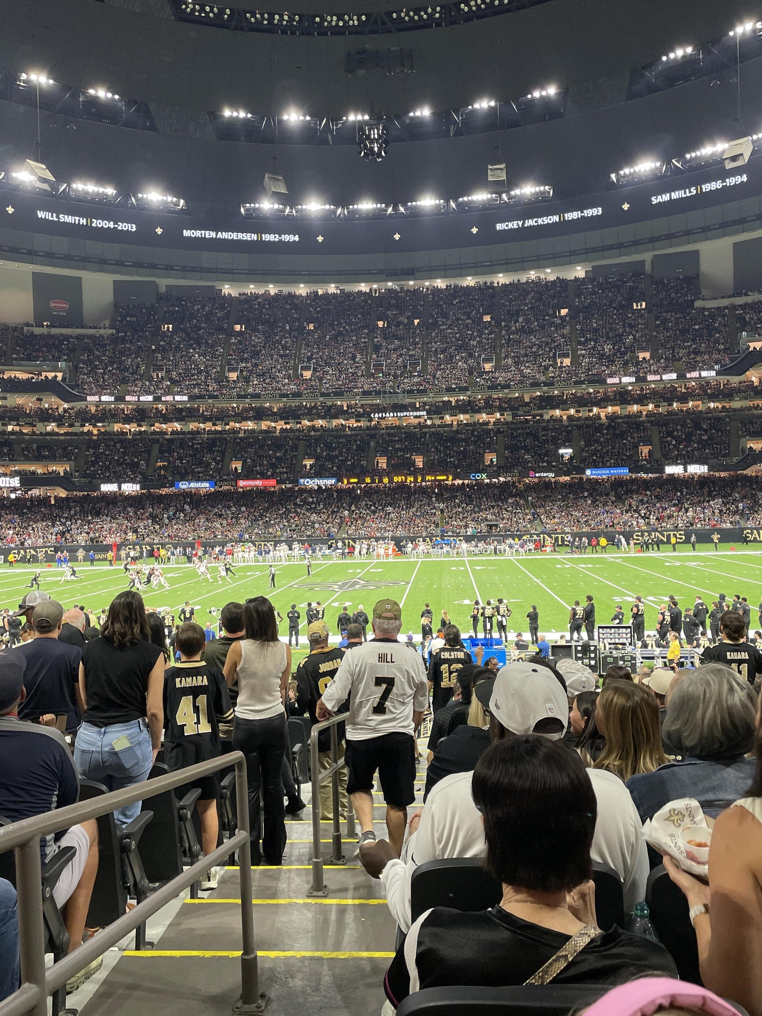 Real Fan View taken from Section 141 at Caesars Superdome by Ken M