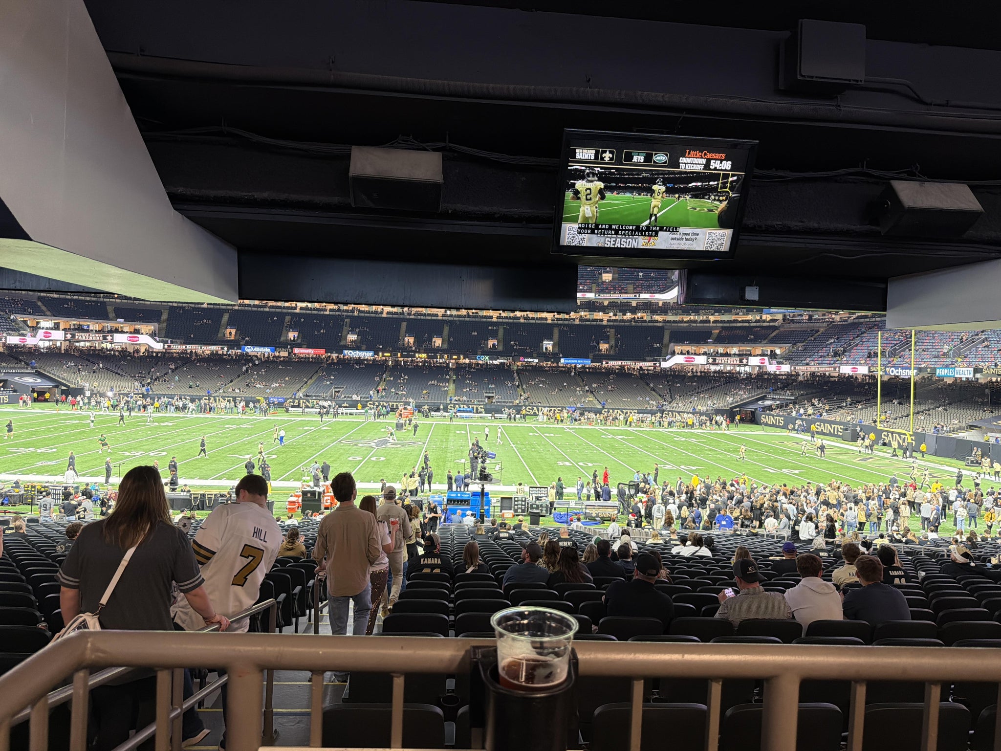 Real Fan View taken from Section 141 at Caesars Superdome by Donald L