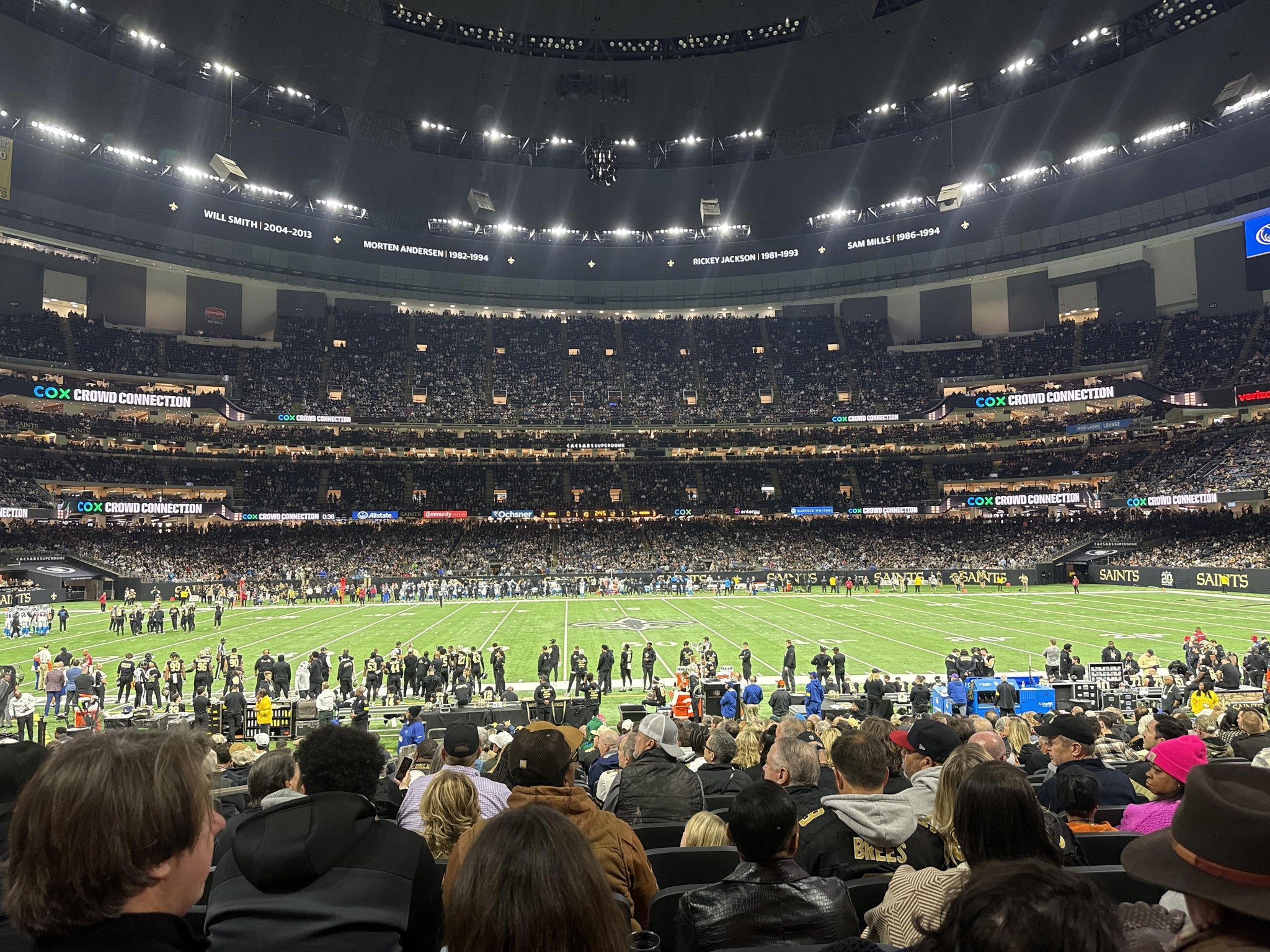 Real Fan View taken from Section 142 at Caesars Superdome by Anonymous User