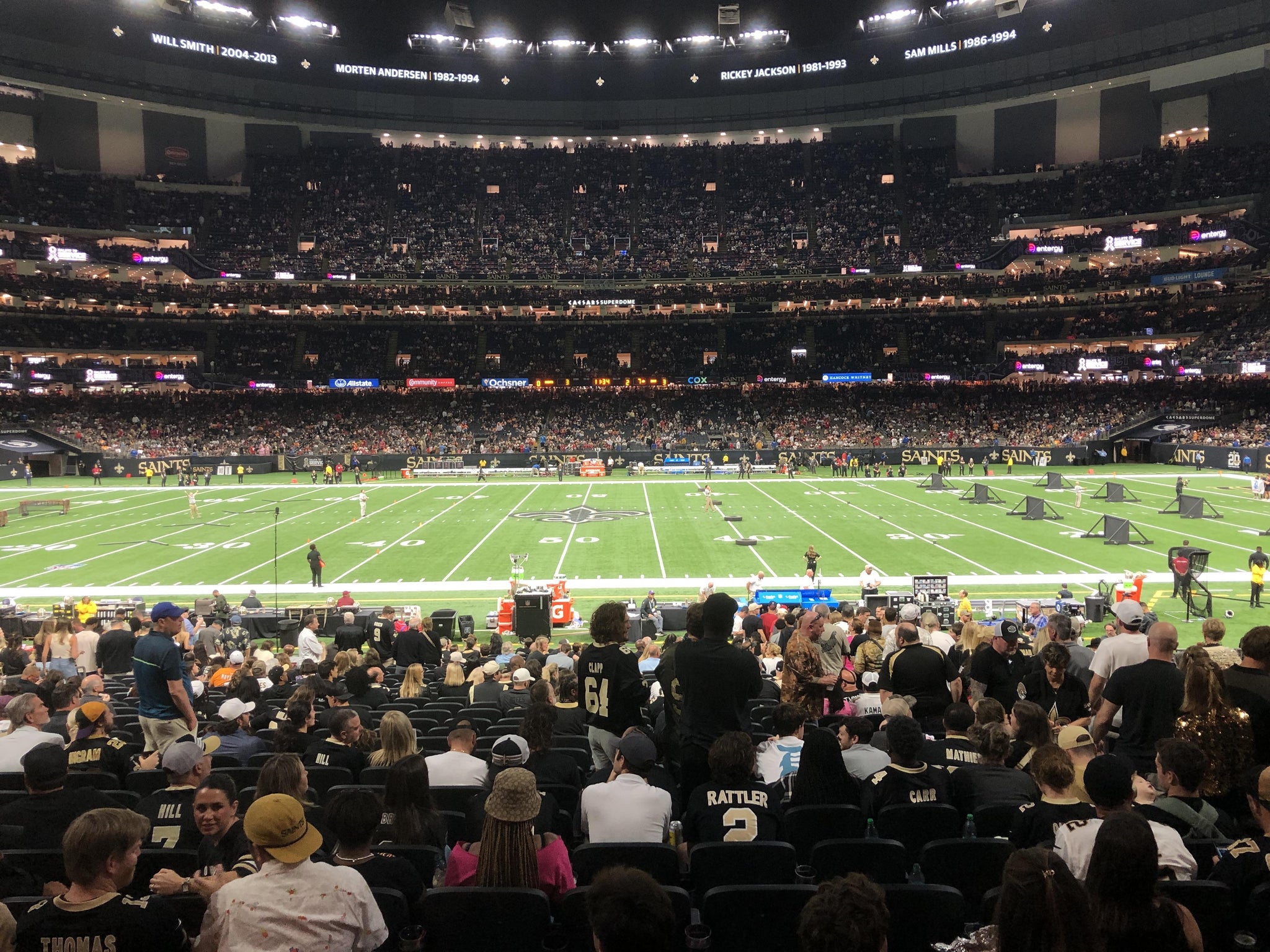 Real Fan View taken from Section 142 at Caesars Superdome by Hugh E