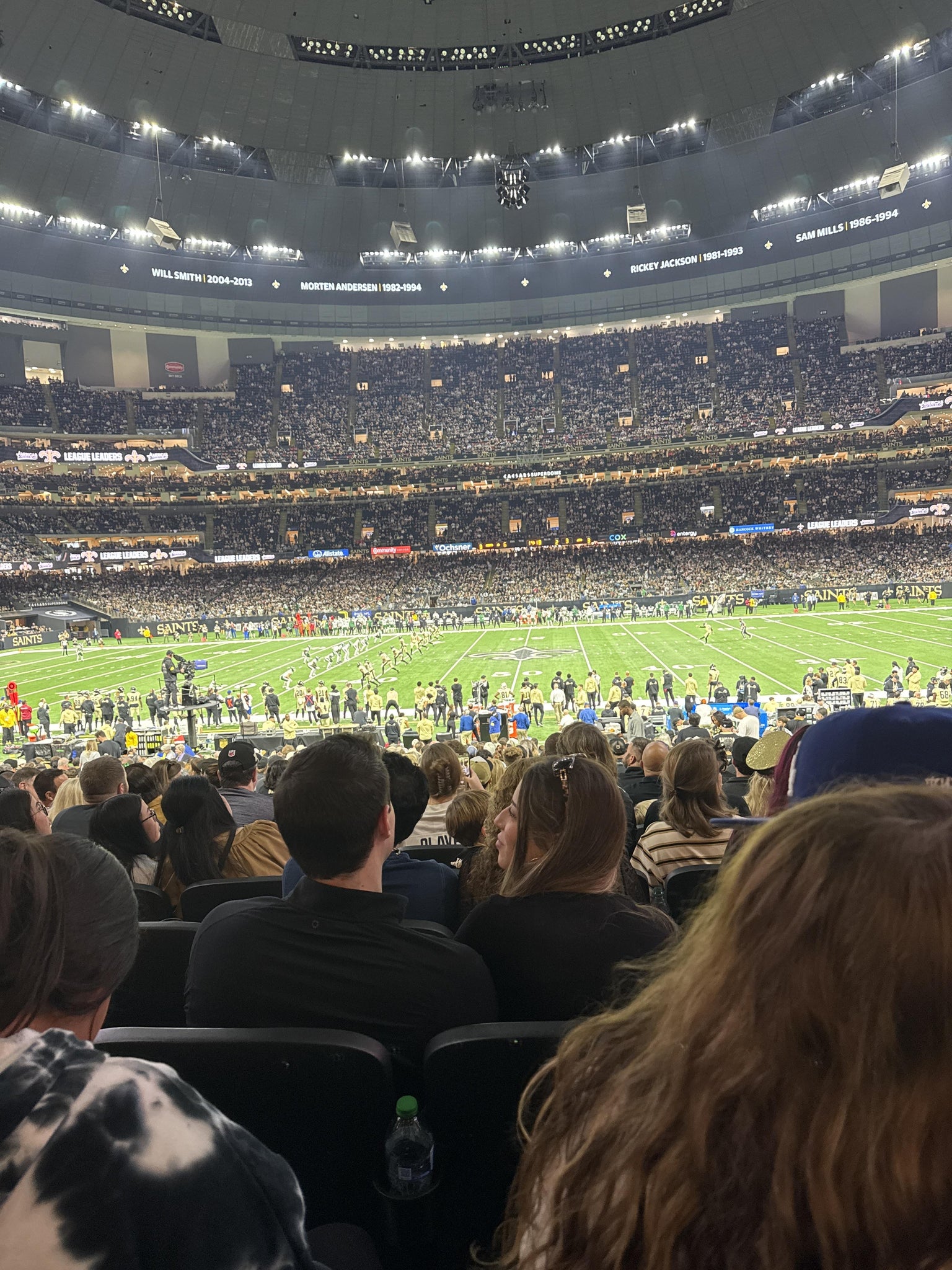 Real Fan View taken from Section 142 at Caesars Superdome by Cori B