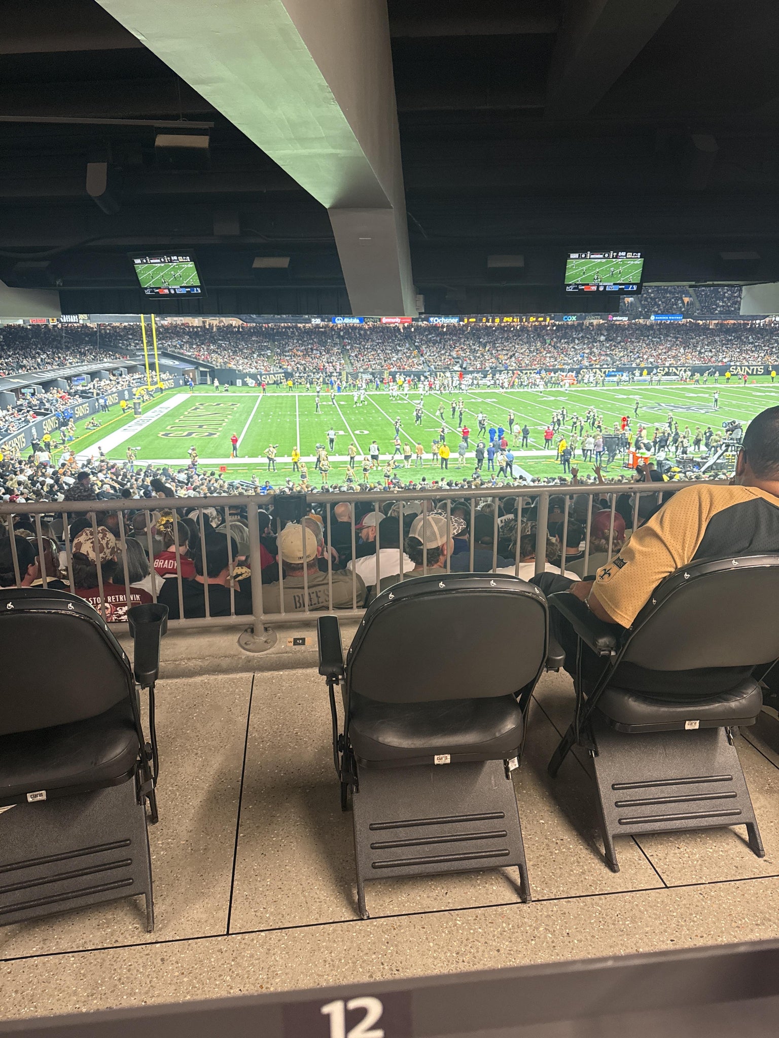 Real Fan View taken from Section 145 at Caesars Superdome by Taylor D