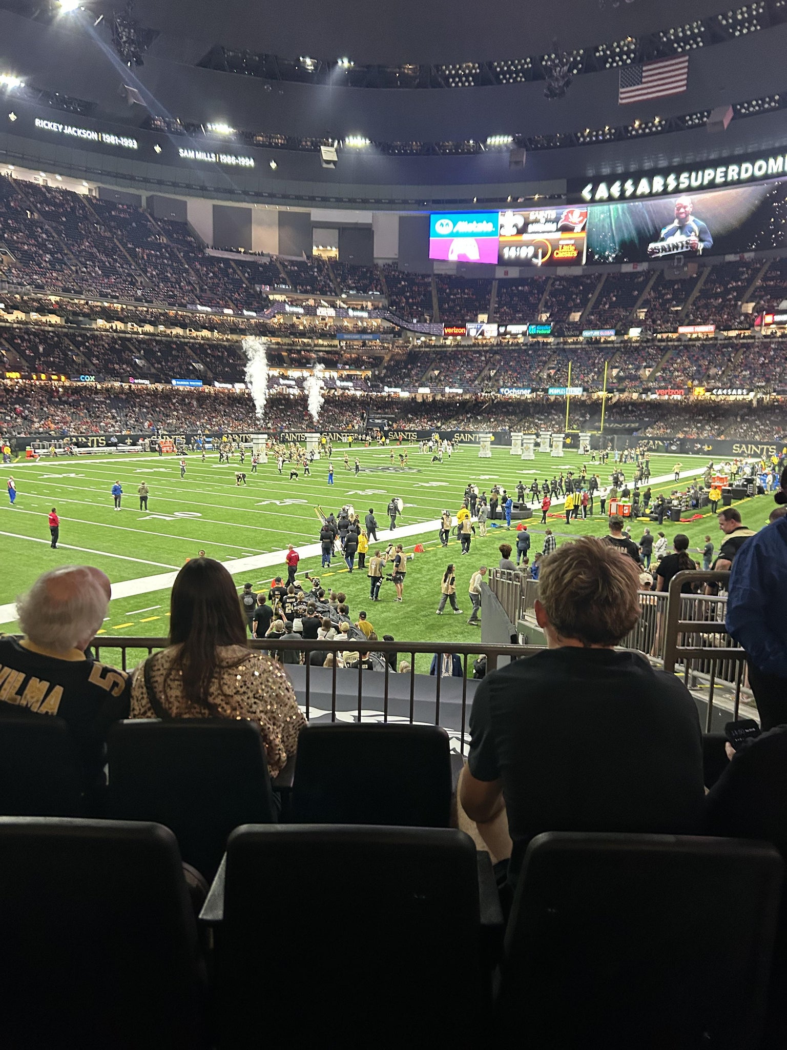 Real Fan View taken from Section 150 at Caesars Superdome by Alexus C