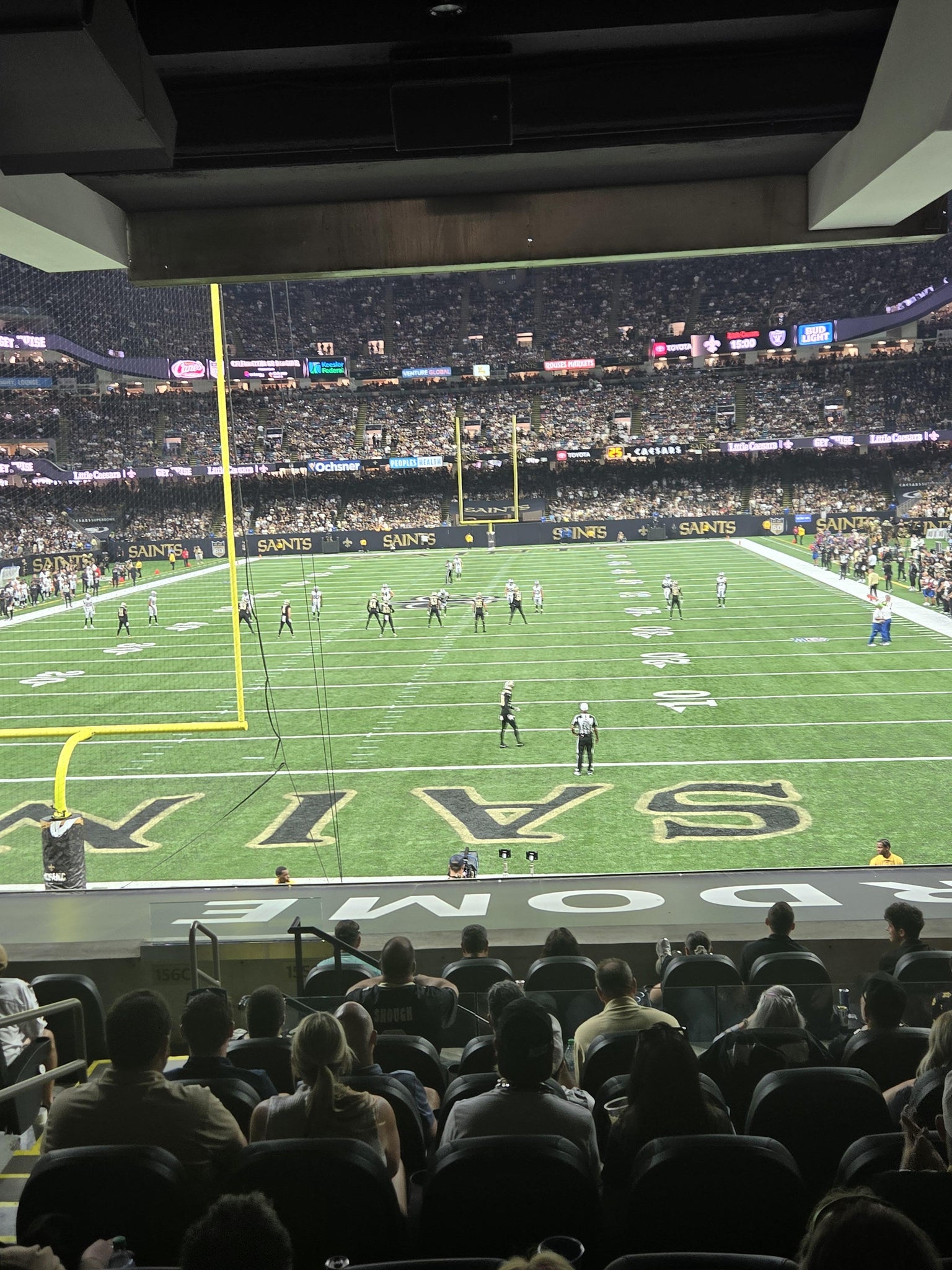 Real Fan View taken from Section 155 at Caesars Superdome by Anonymous User