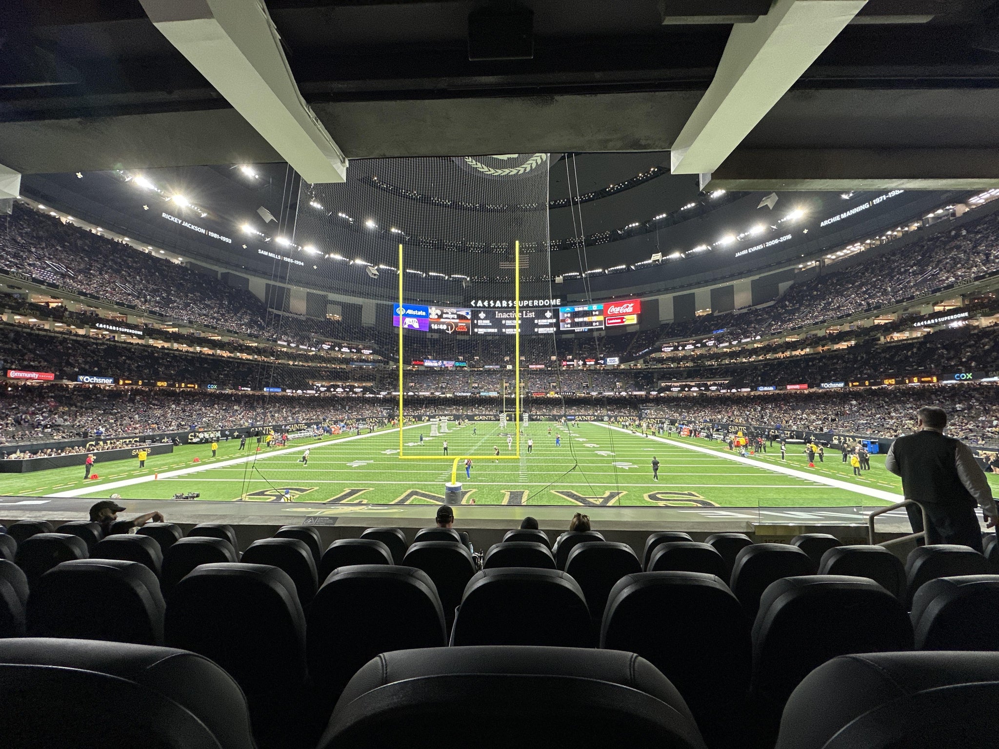Real Fan View taken from 156 Club at Caesars Superdome by Kimberly V
