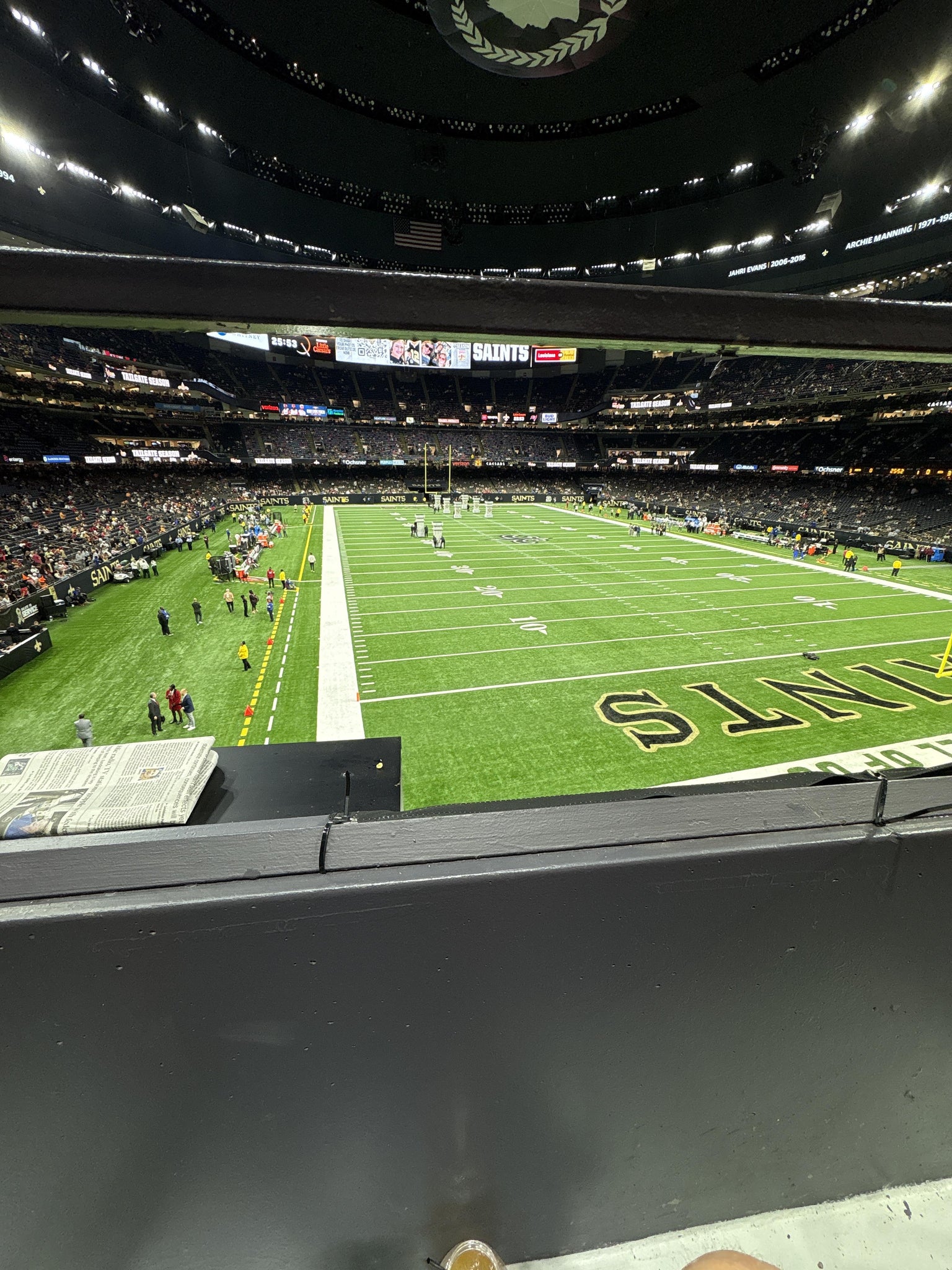 Real Fan View taken from Section 205 at Caesars Superdome by Jeffrey E