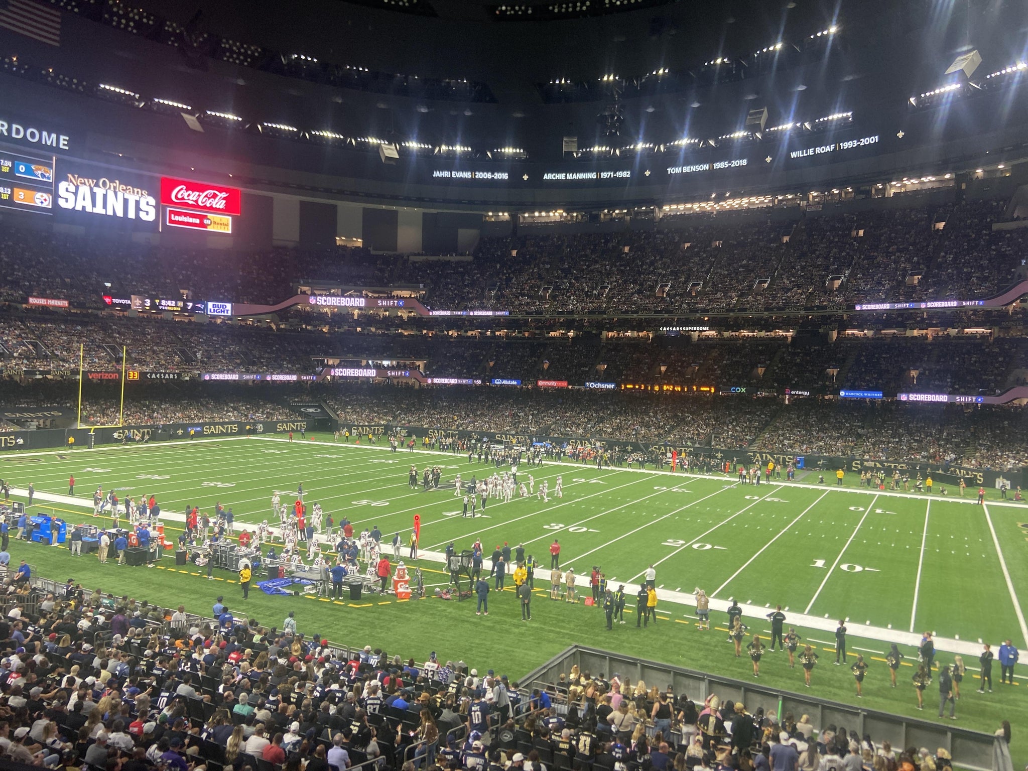Real Fan View taken from Section 215 at Caesars Superdome by Jermal D