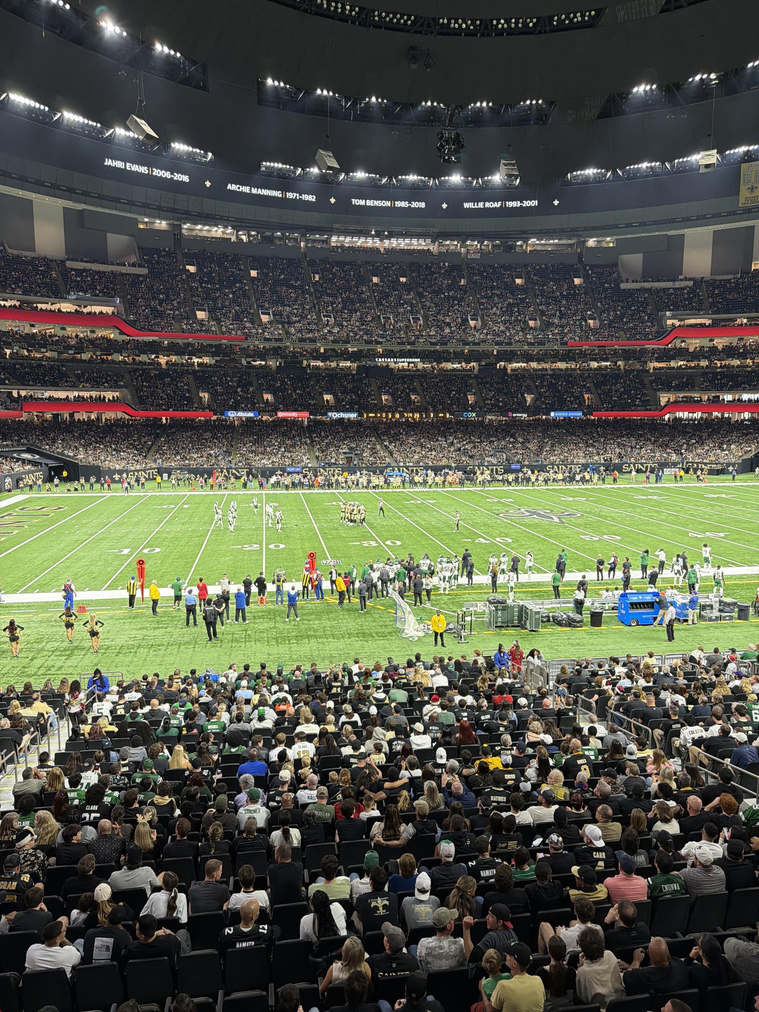 Real Fan View taken from Section 227 at Caesars Superdome by David L