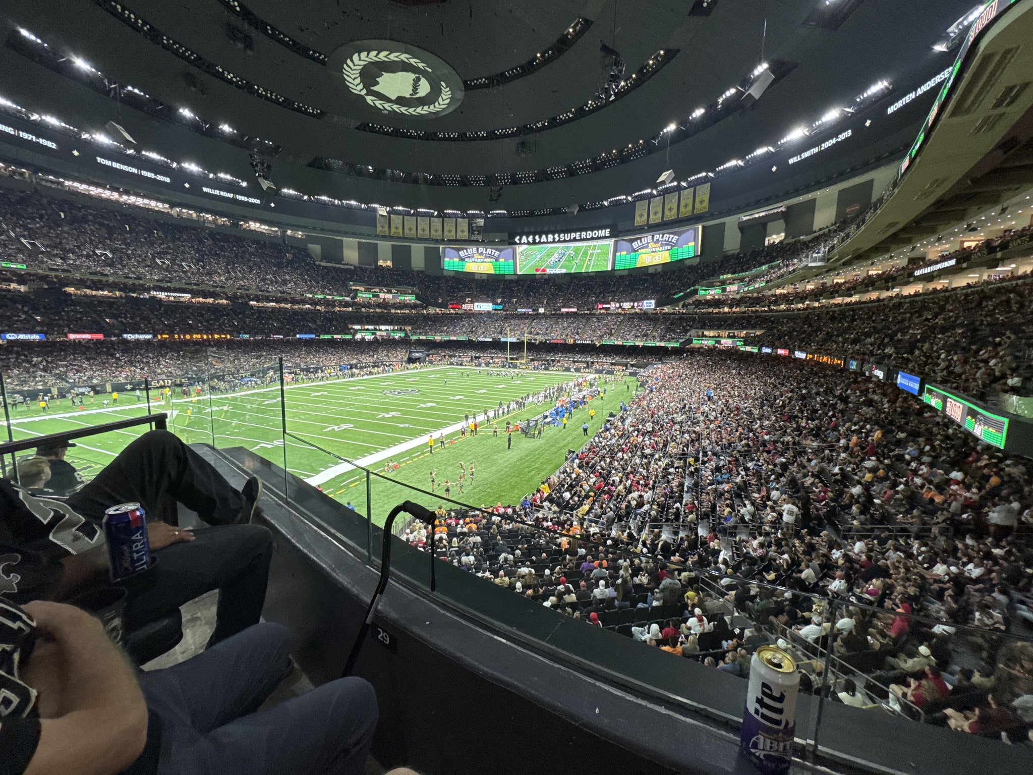 Real Fan View taken from Section 231 WC at Caesars Superdome by Joseph R