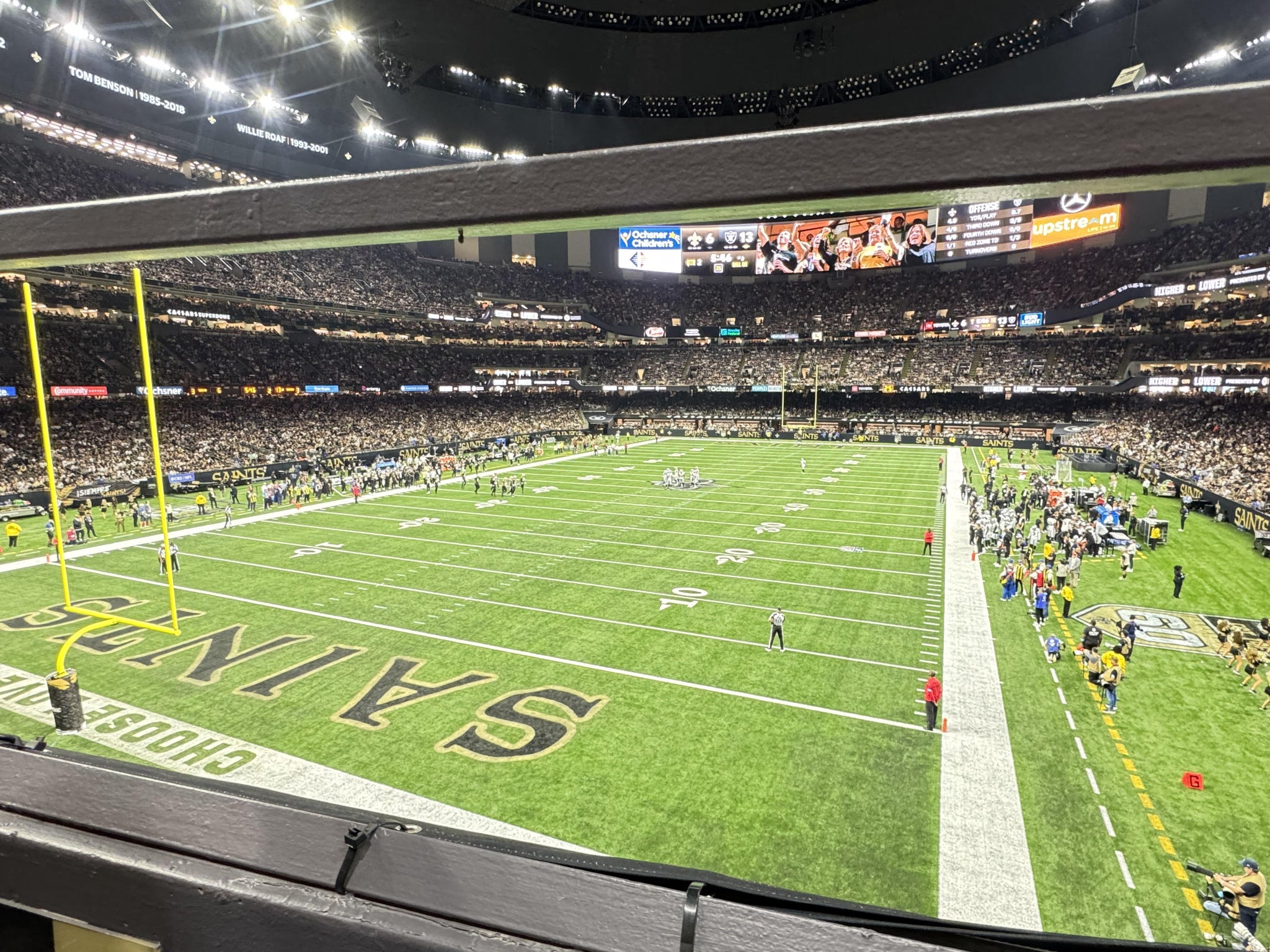 Real Fan View taken from Section 237 at Caesars Superdome by Jessica C