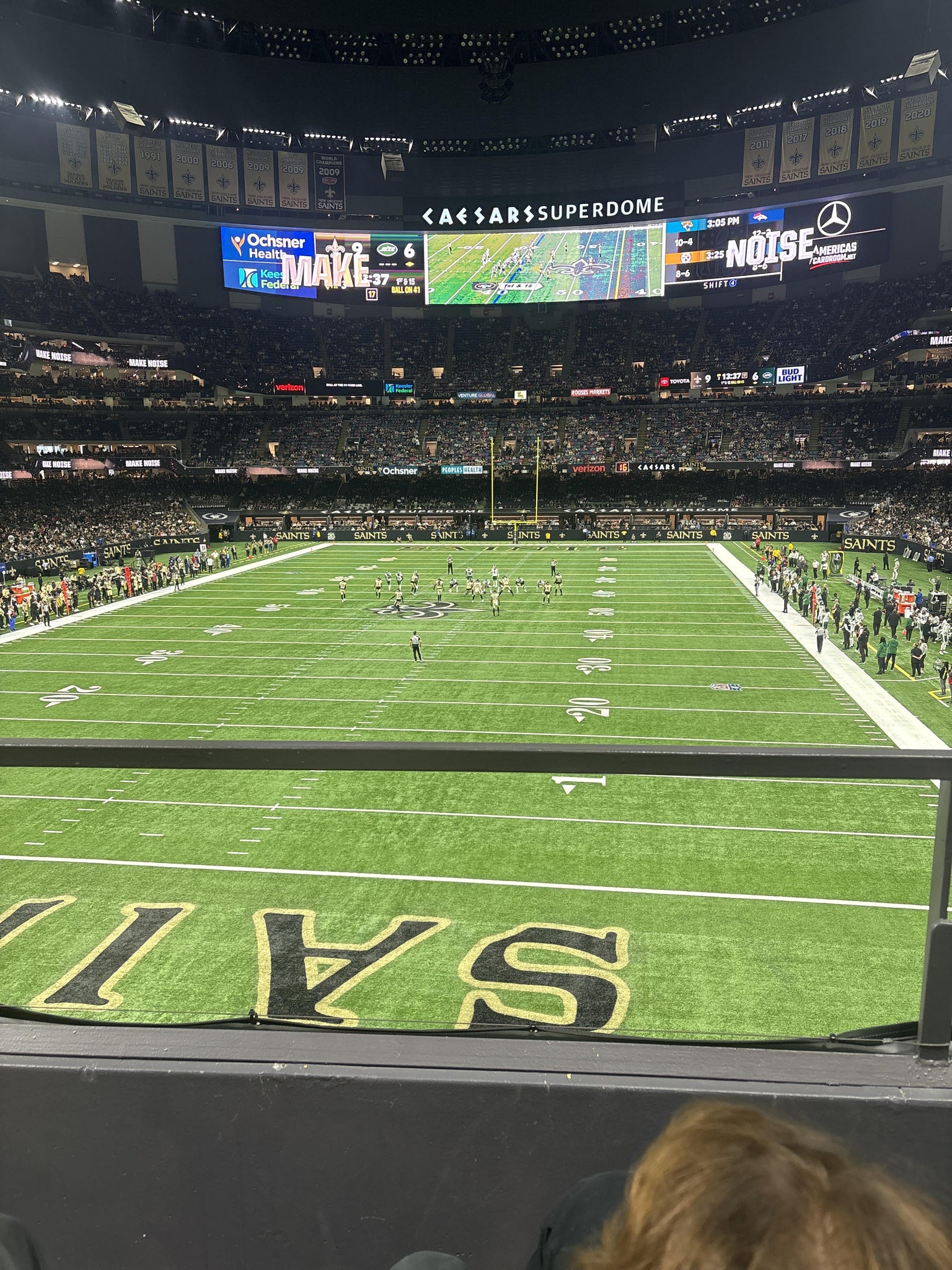 Real Fan View taken from Section 239 at Caesars Superdome by Sal S