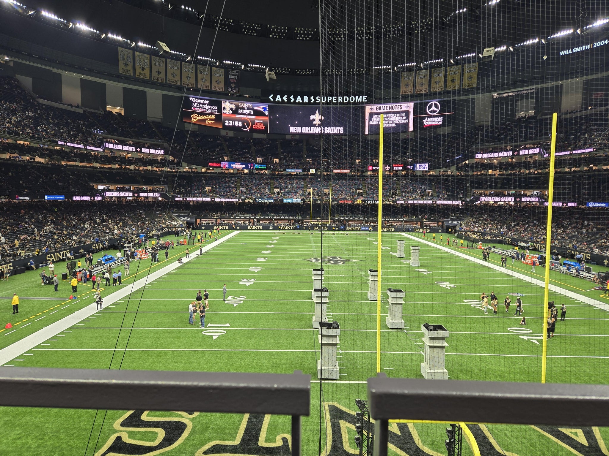 Real Fan View taken from Section 243 at Caesars Superdome by Douglas H
