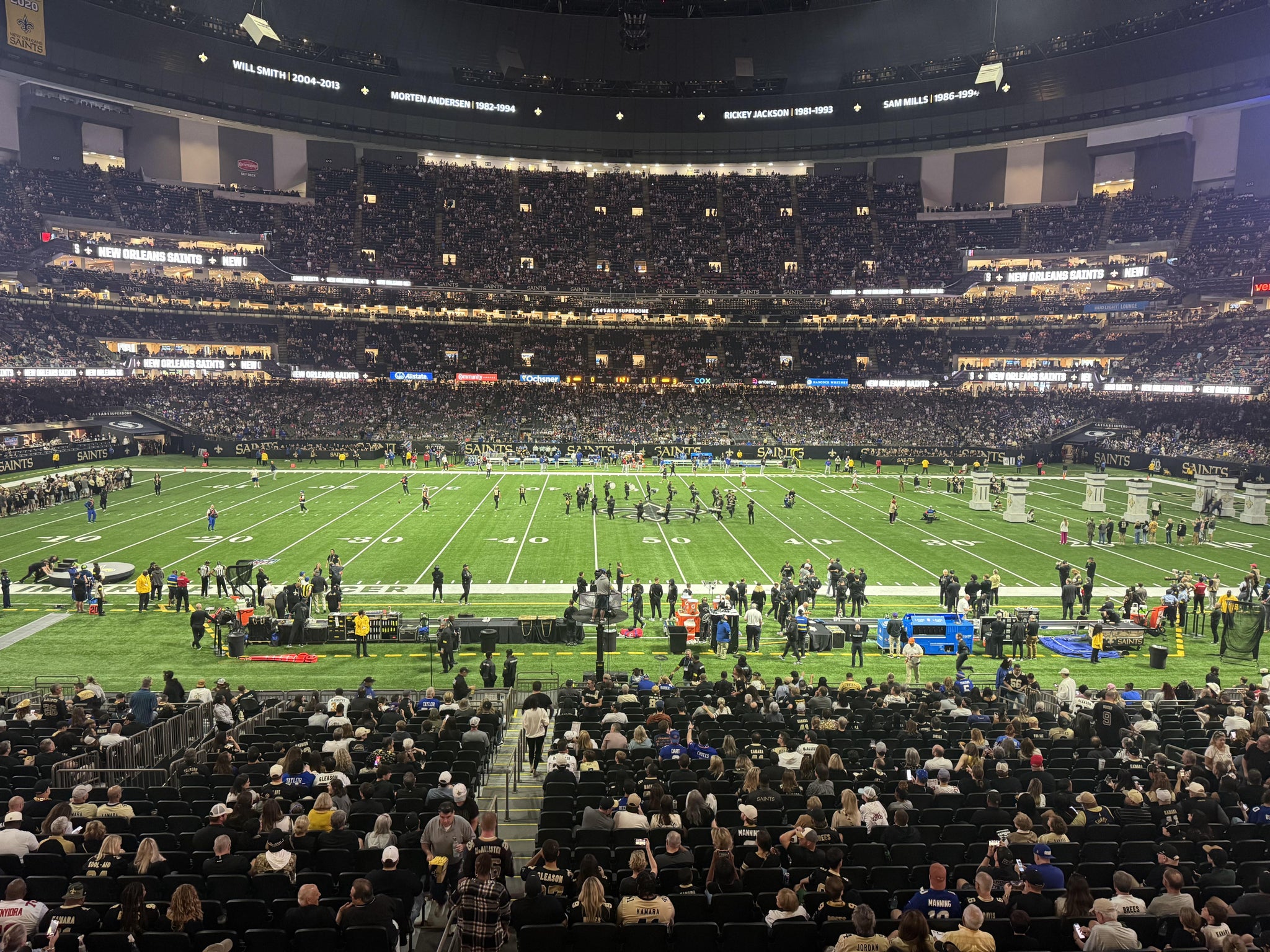 Real Fan View taken from Section 265 at Caesars Superdome by Benjamin W