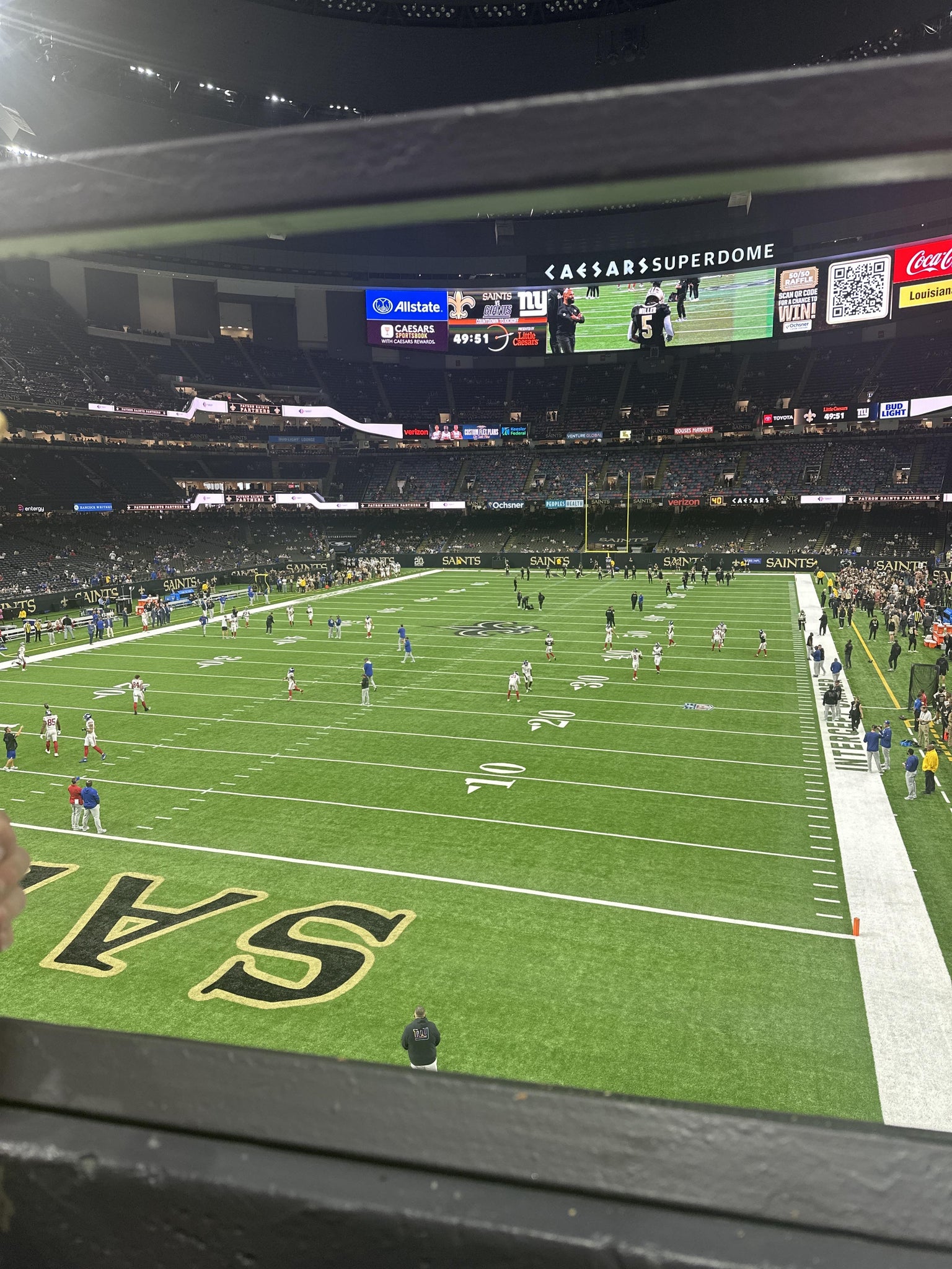 Real Fan View taken from Section 281 at Caesars Superdome by Anonymous User