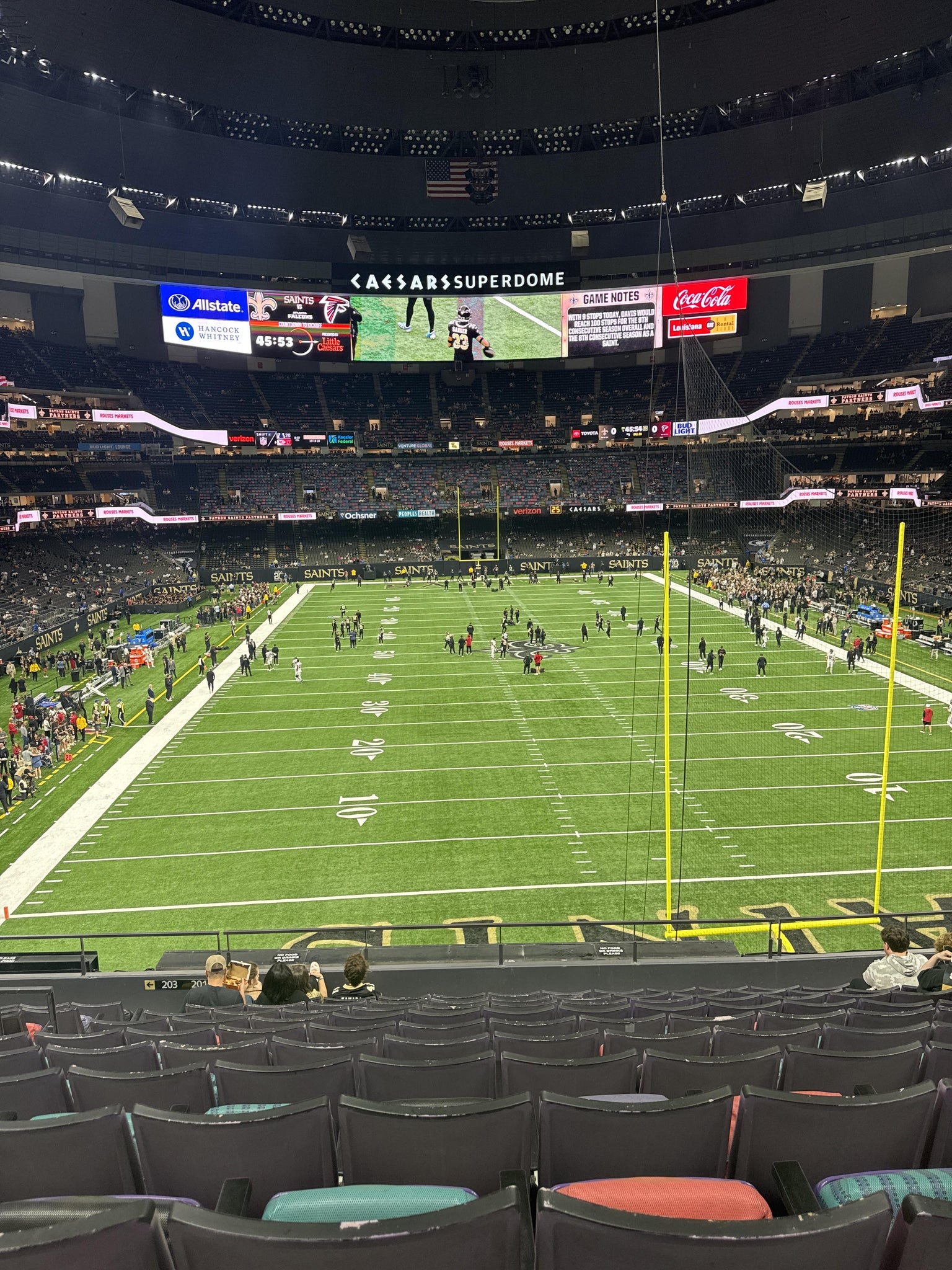 Real Fan View taken from Section 301 at Caesars Superdome by Ashley W