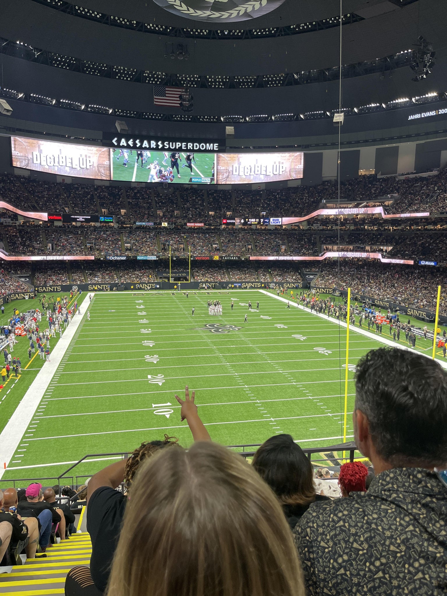 Real Fan View taken from Section 301 at Caesars Superdome by Tracy B