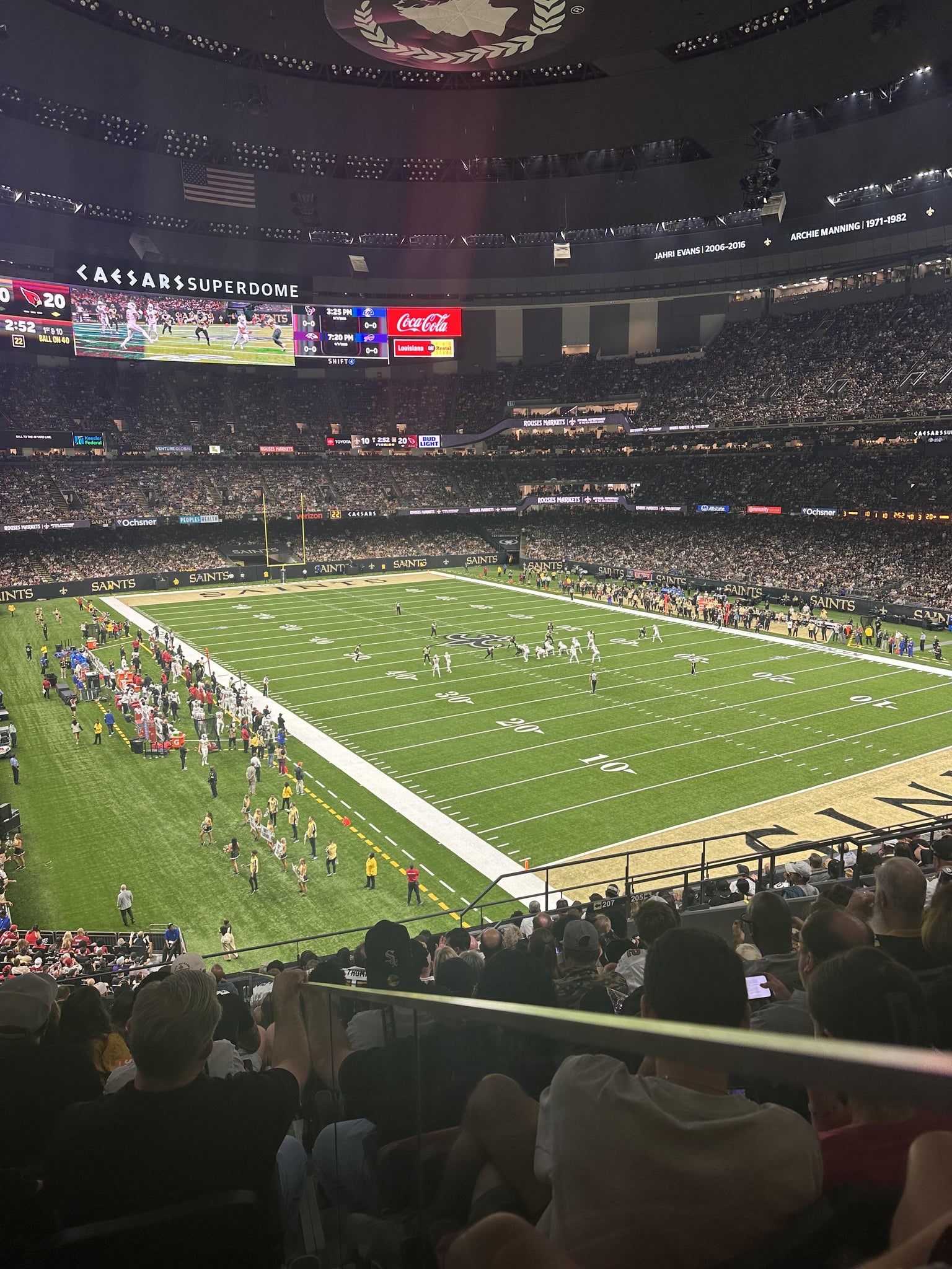 Real Fan View taken from Section 304 C at Caesars Superdome by Anthony G