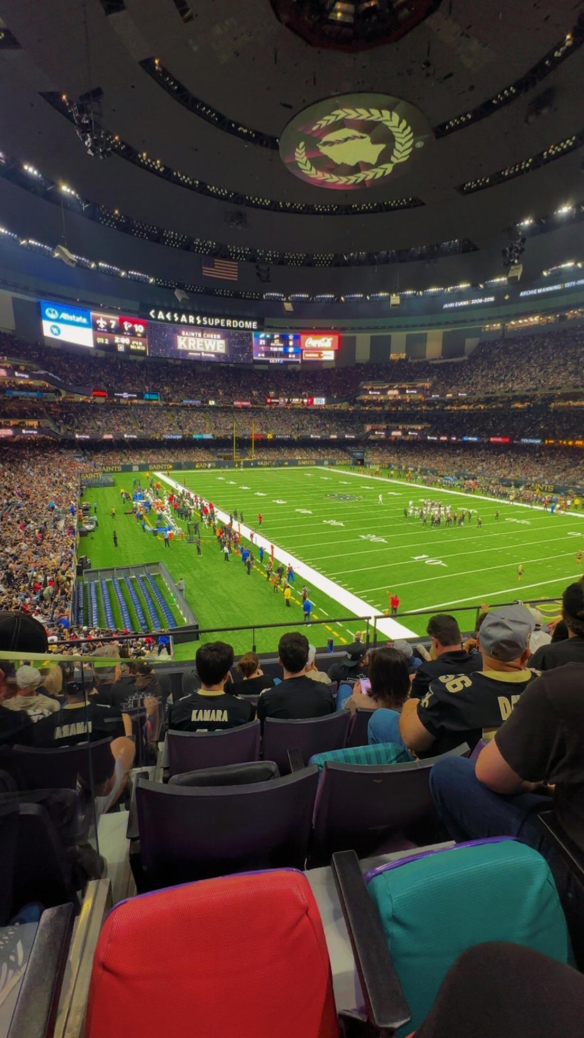 Real Fan View taken from Section 304 at Caesars Superdome by Anonymous User