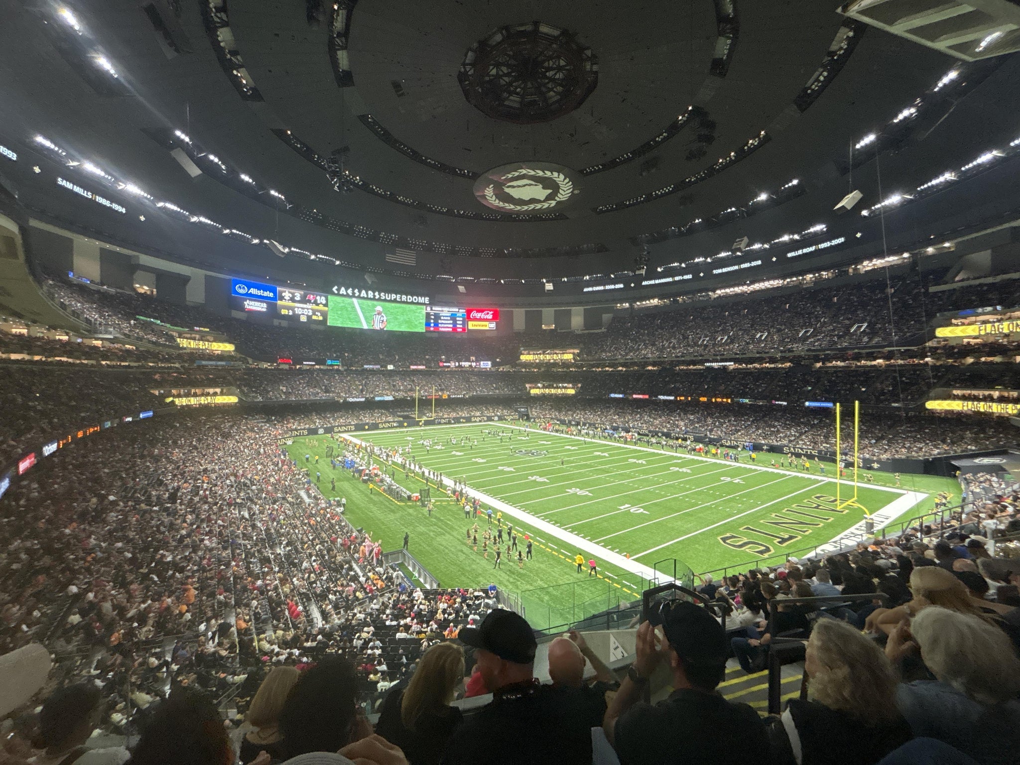 Real Fan View taken from Section 305 at Caesars Superdome by Mic C