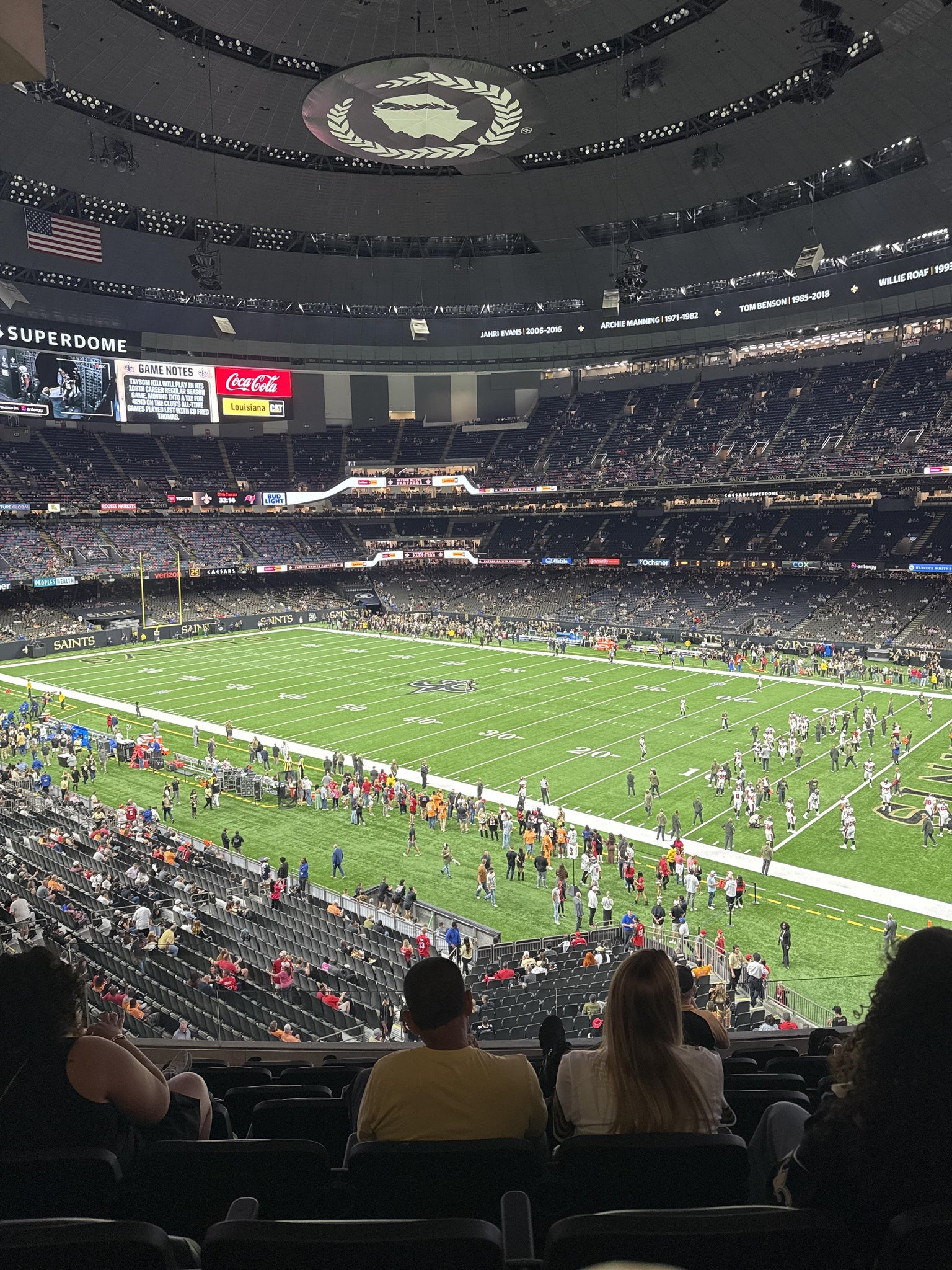 Real Fan View taken from Section 306 at Caesars Superdome by Victoria C