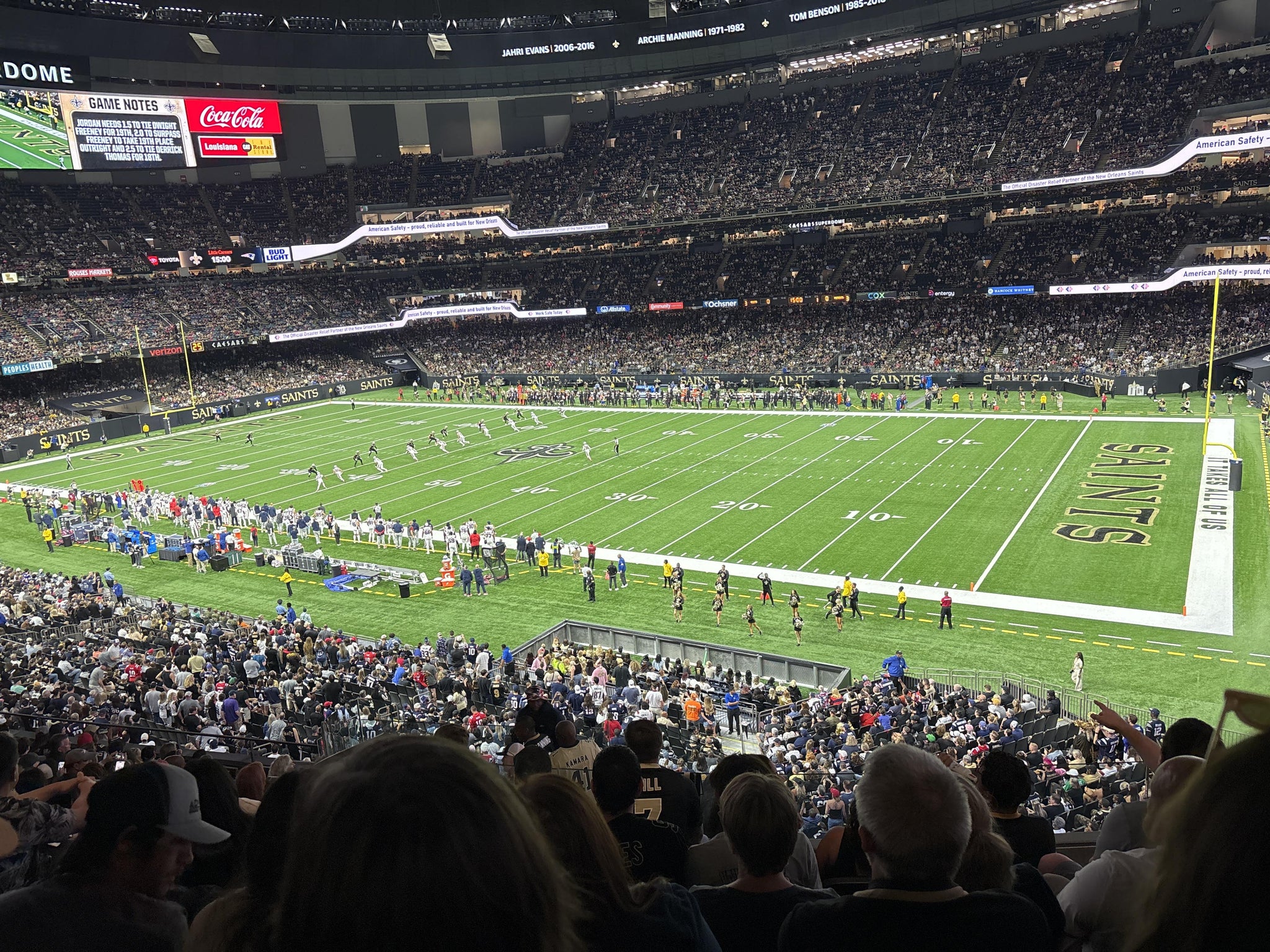Real Fan View taken from Section 307 at Caesars Superdome by Clark A