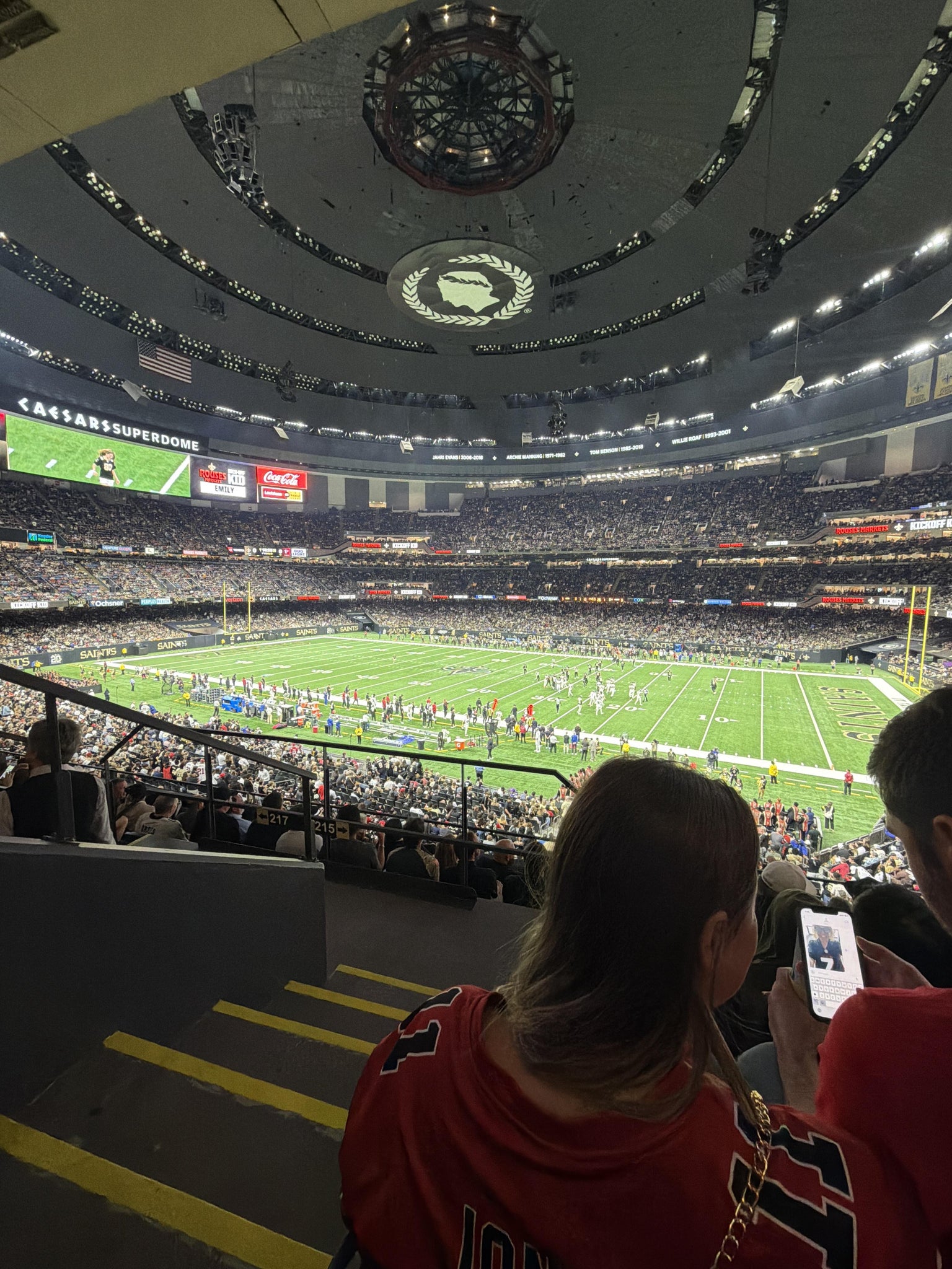 Real Fan View taken from Section 308 at Caesars Superdome by Liam A