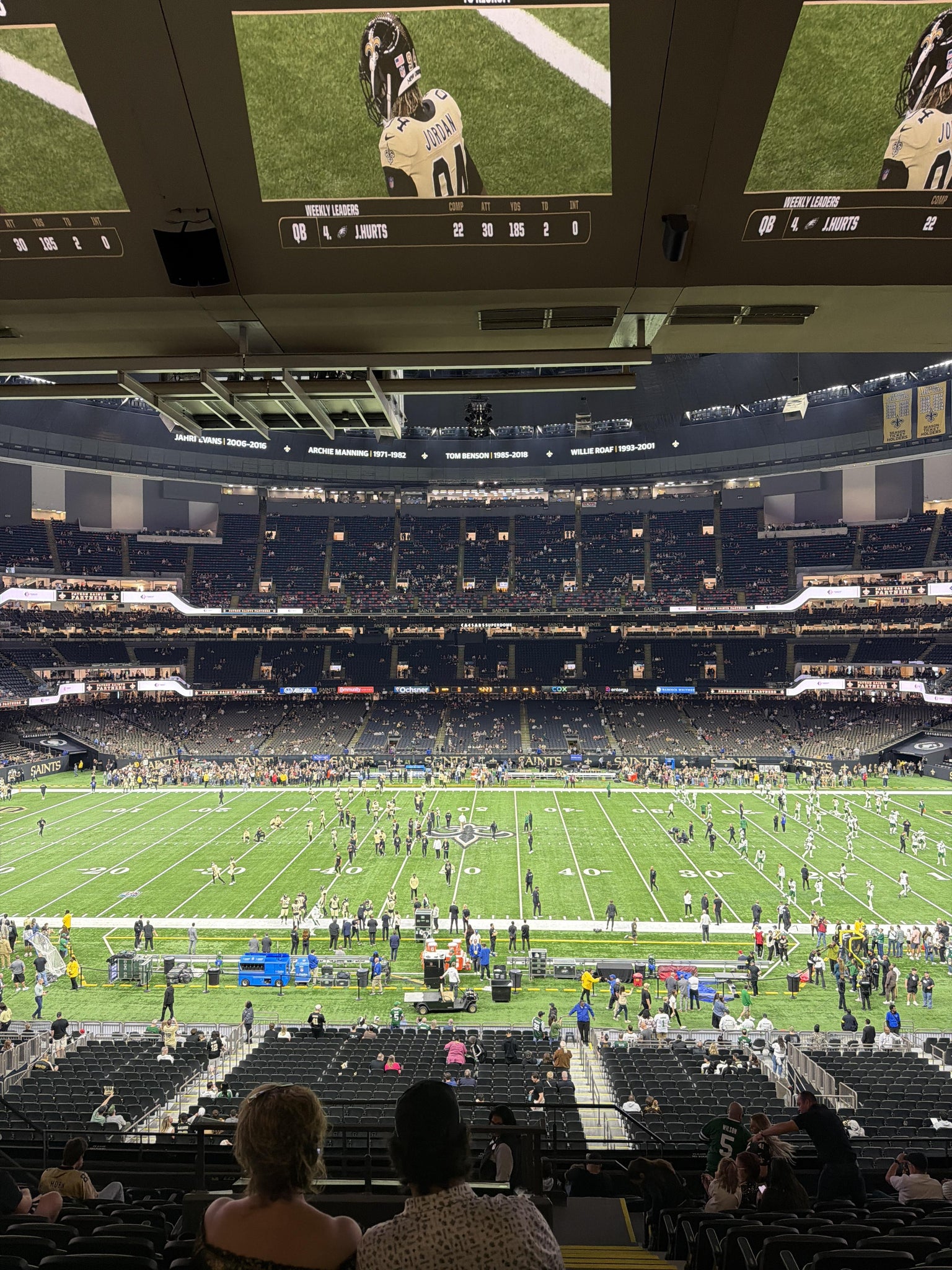 Real Fan View taken from Section 312 at Caesars Superdome by Courtni S