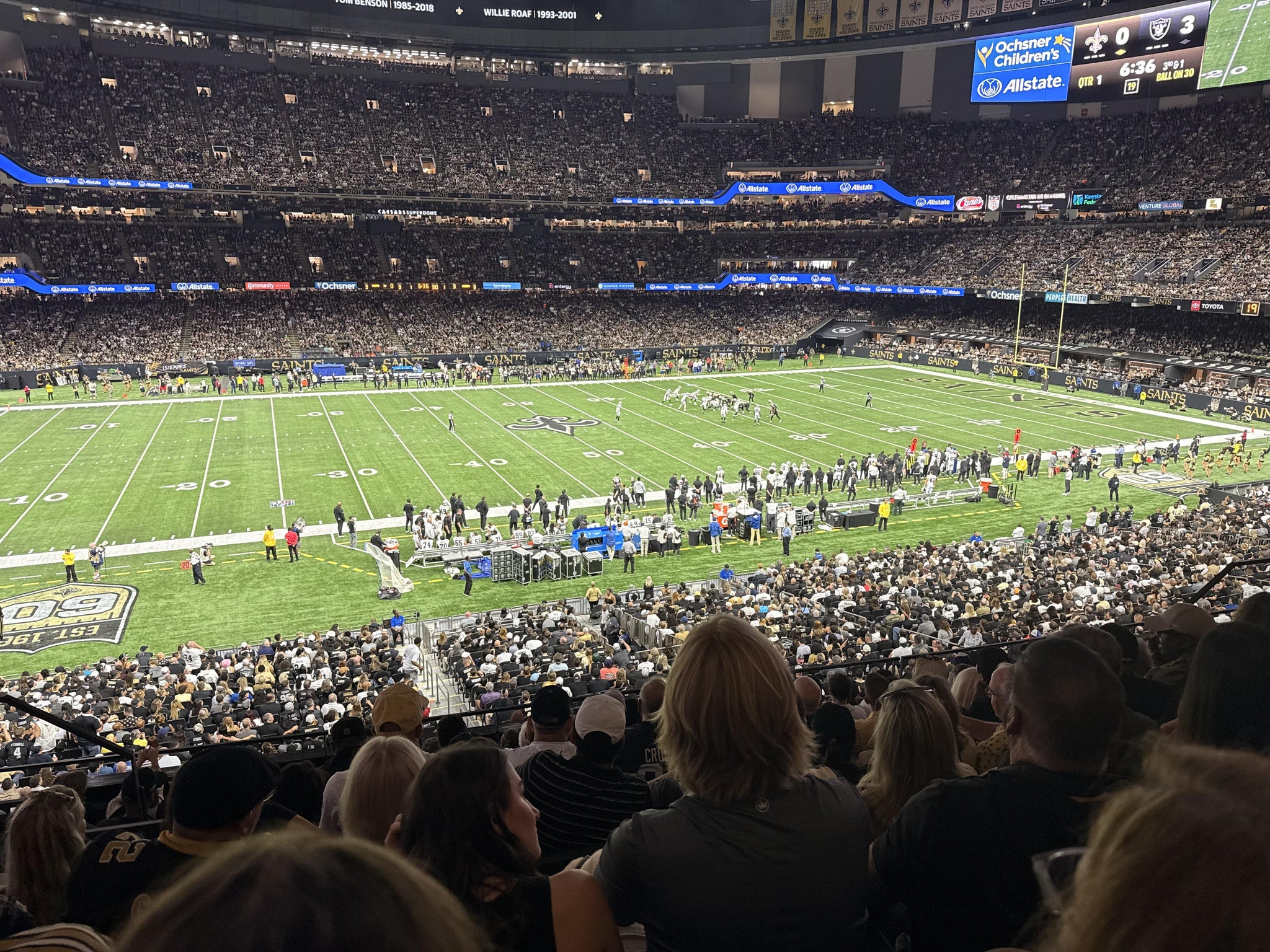 Real Fan View taken from Section 314 at Caesars Superdome by Lance D