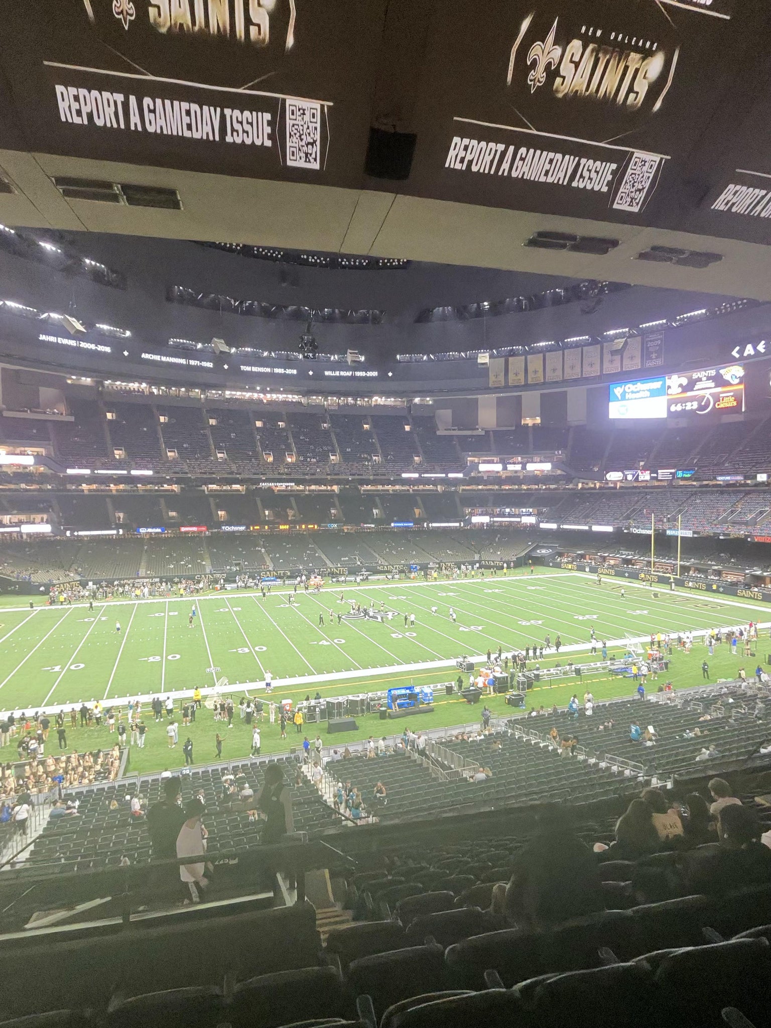 Real Fan View taken from Section 314 at Caesars Superdome by Tara F