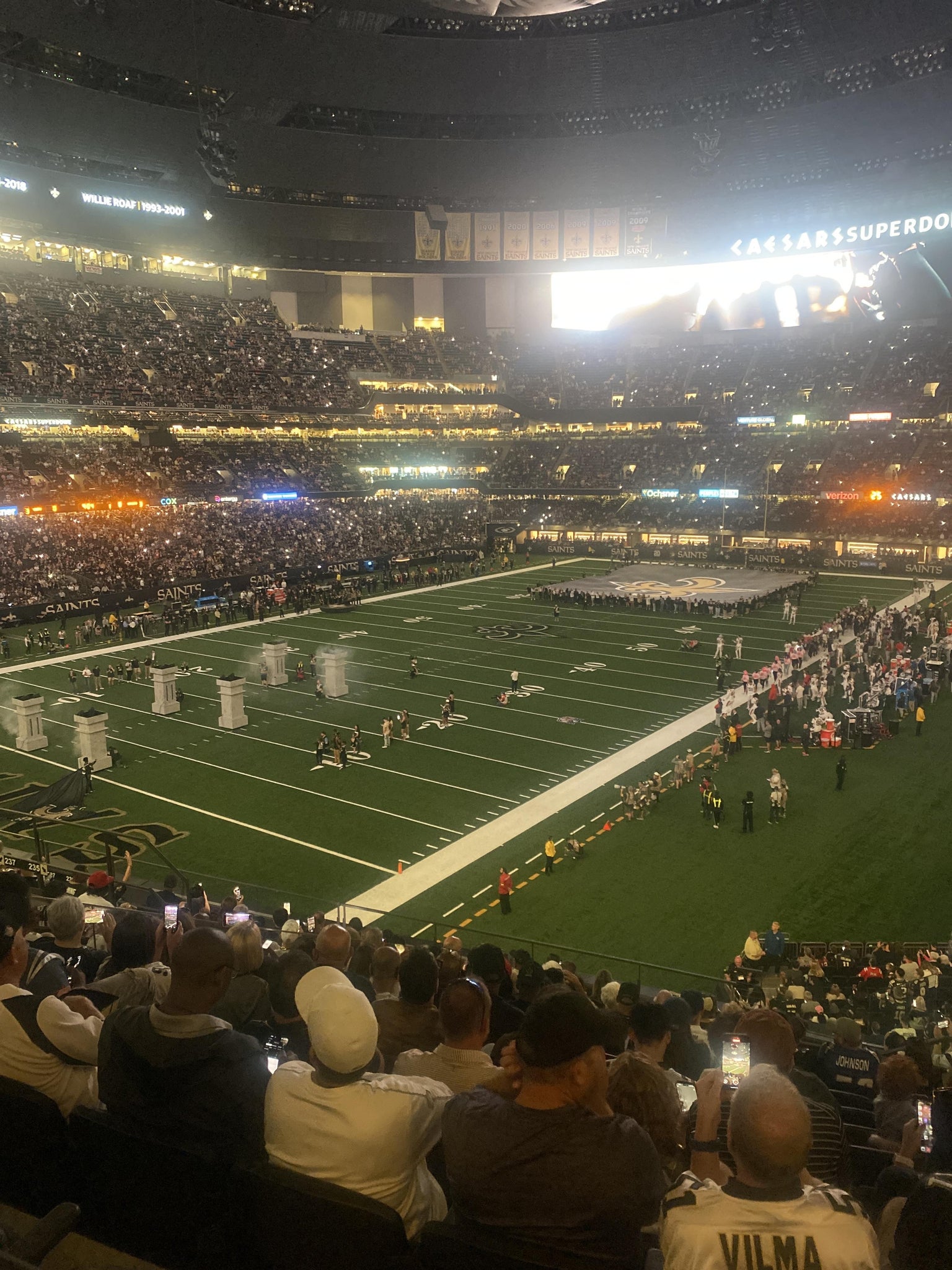 Real Fan View taken from Section 320 C at Caesars Superdome by Gregory R