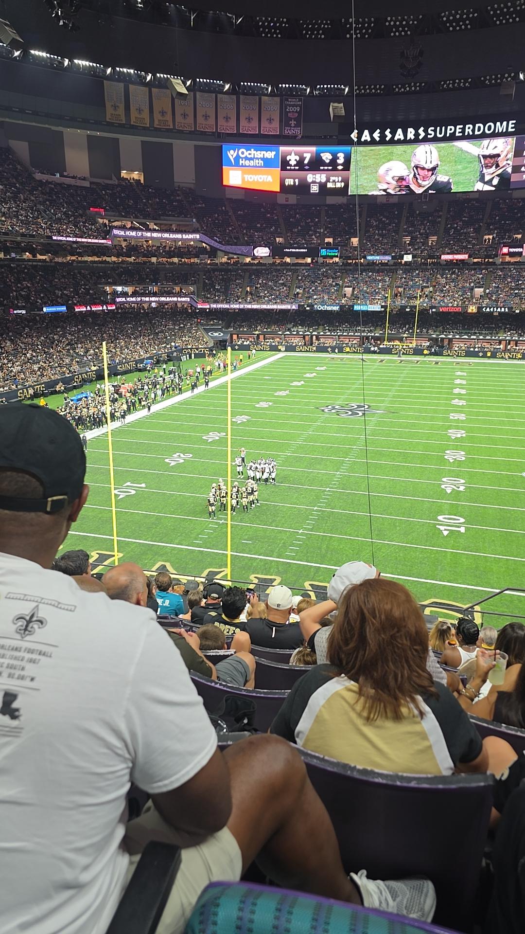 Real Fan View taken from Section 323 at Caesars Superdome by Shancheva C