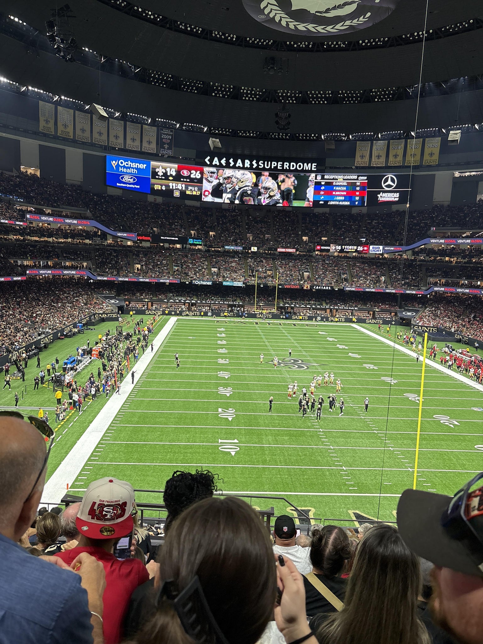 Real Fan View taken from Section 325 at Caesars Superdome by Shalonda B