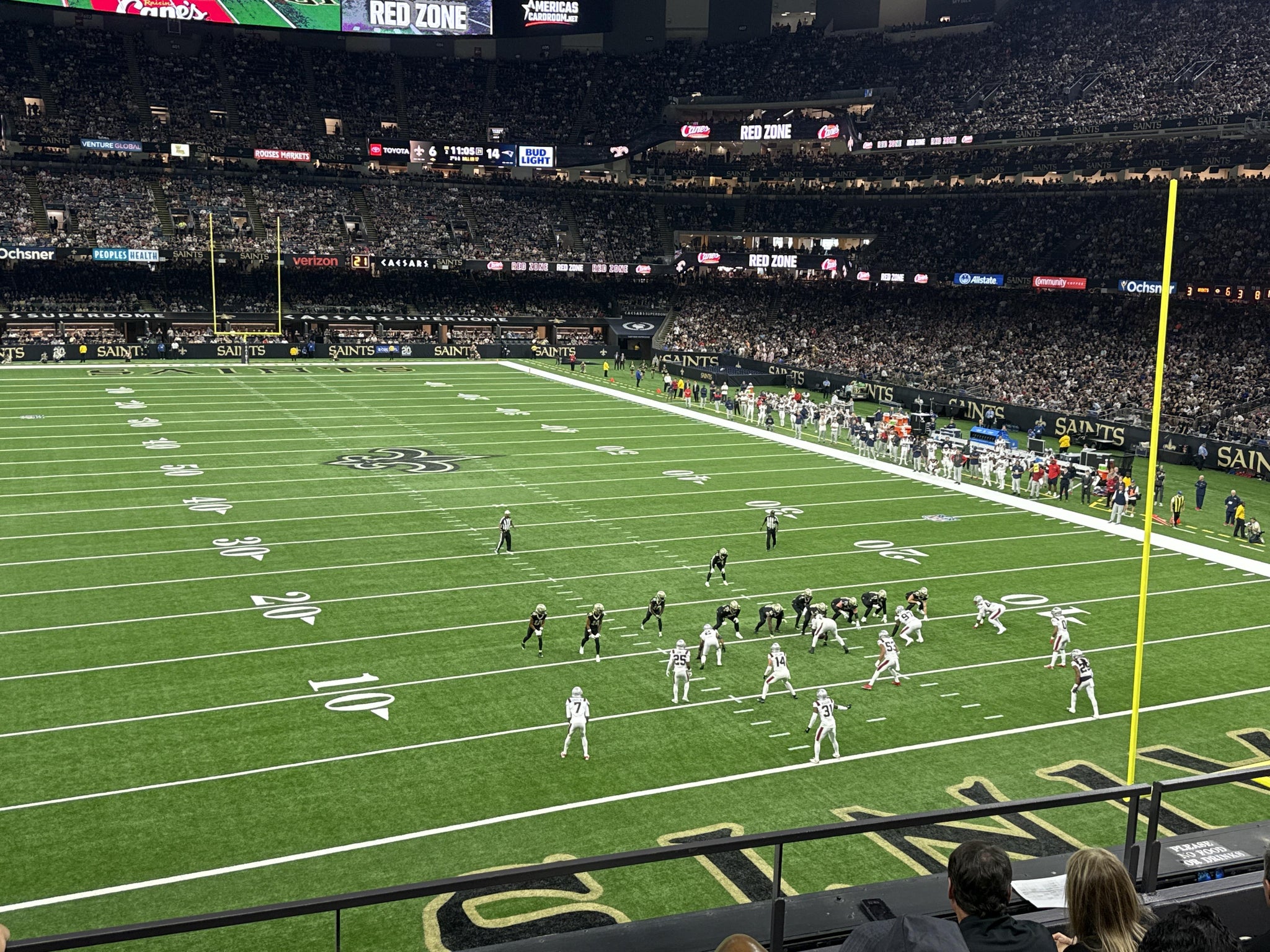 Real Fan View taken from Section 326 at Caesars Superdome by Greg B