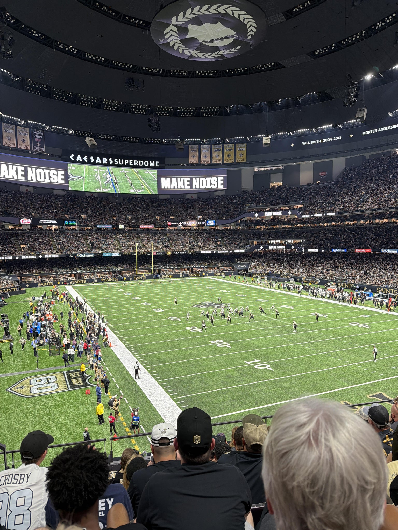 Real Fan View taken from Section 327 at Caesars Superdome by Ashton J