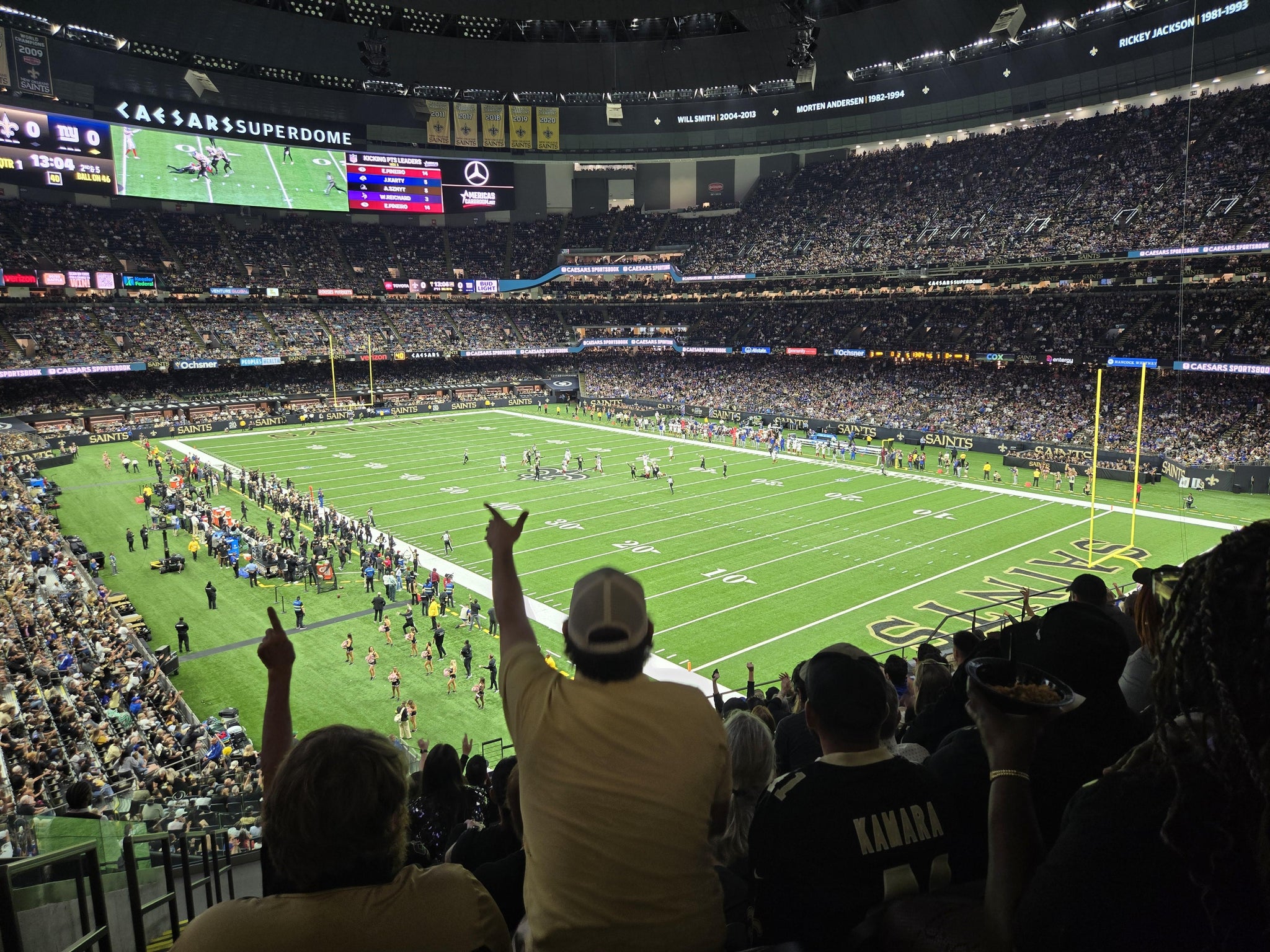 Real Fan View taken from Section 328 C at Caesars Superdome by Michele S