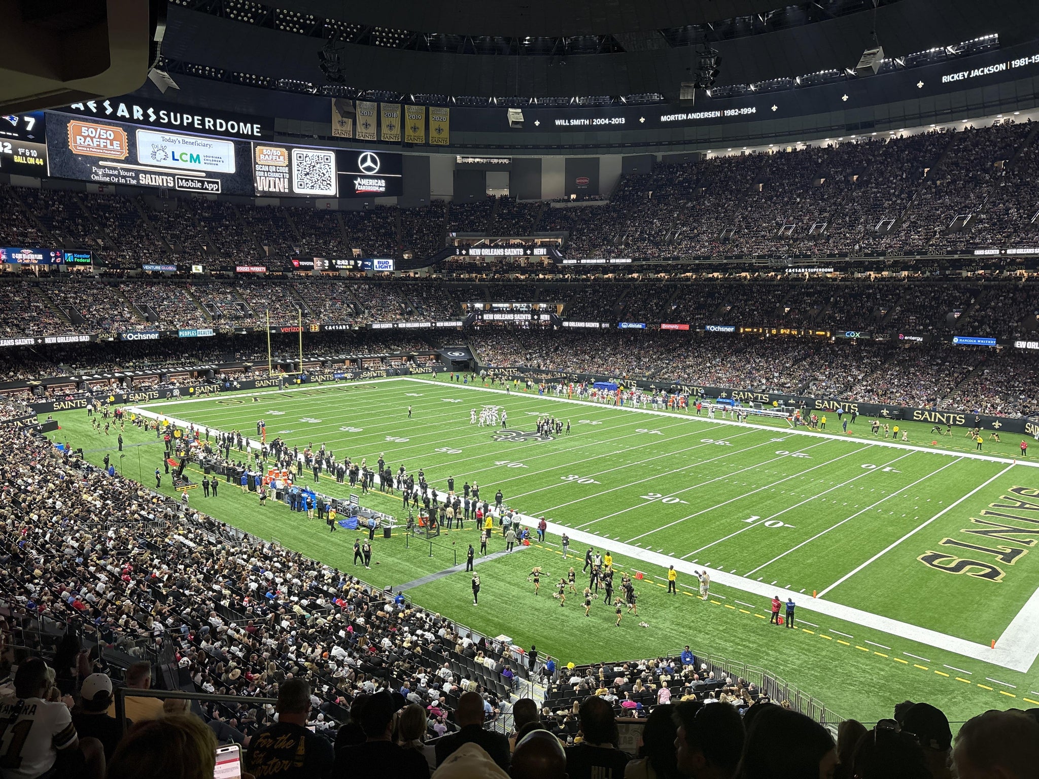 Real Fan View taken from Section 330 at Caesars Superdome by Albert L