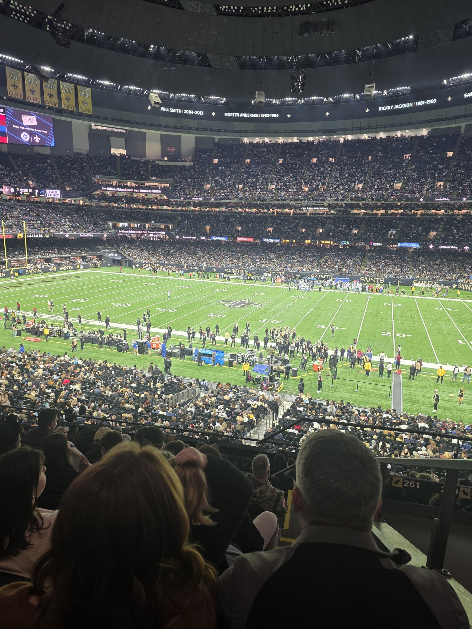 Real Fan View taken from Section 334 at Caesars Superdome by Anonymous User