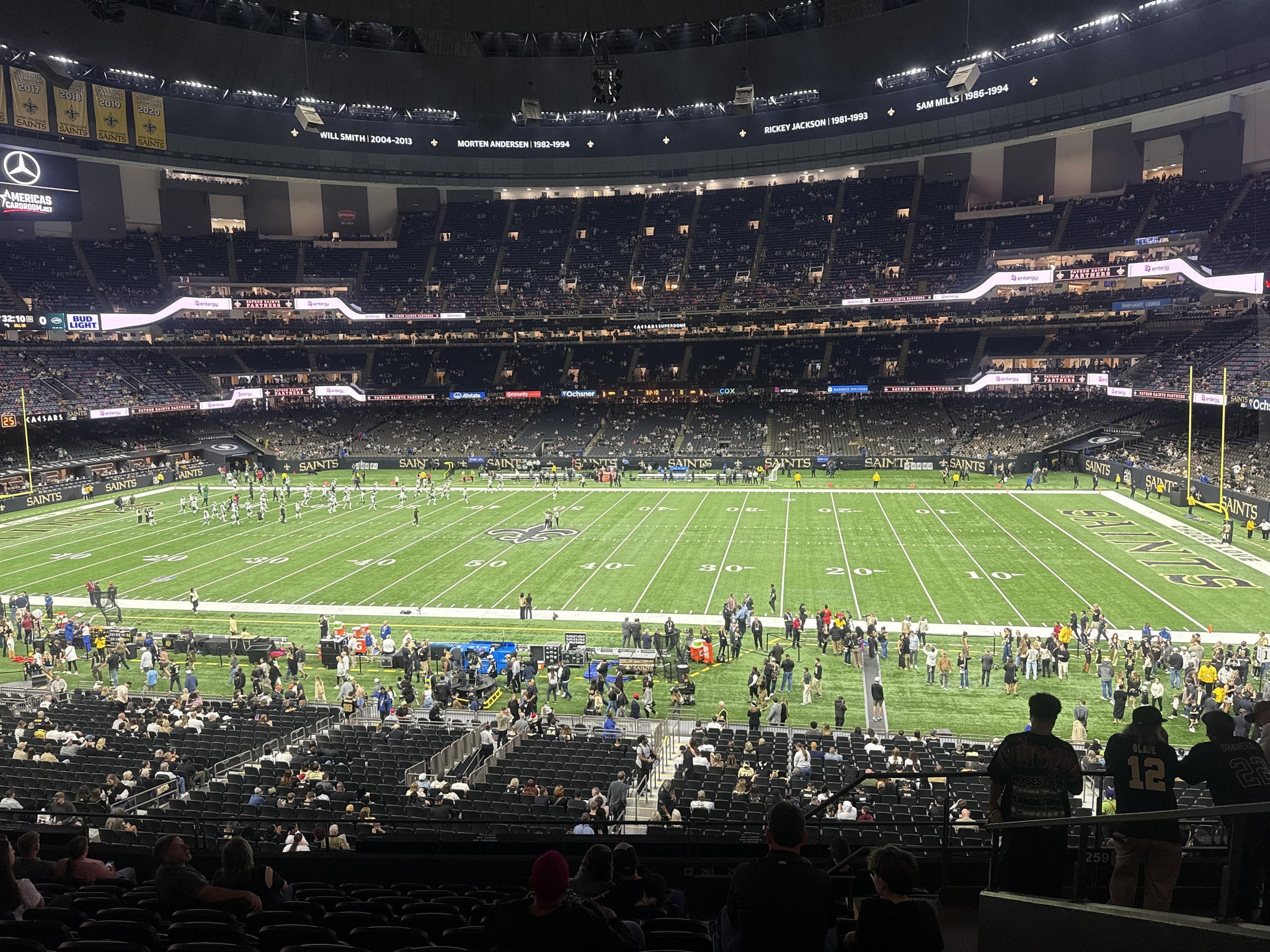 Real Fan View taken from Section 334 at Caesars Superdome by Deborah  M