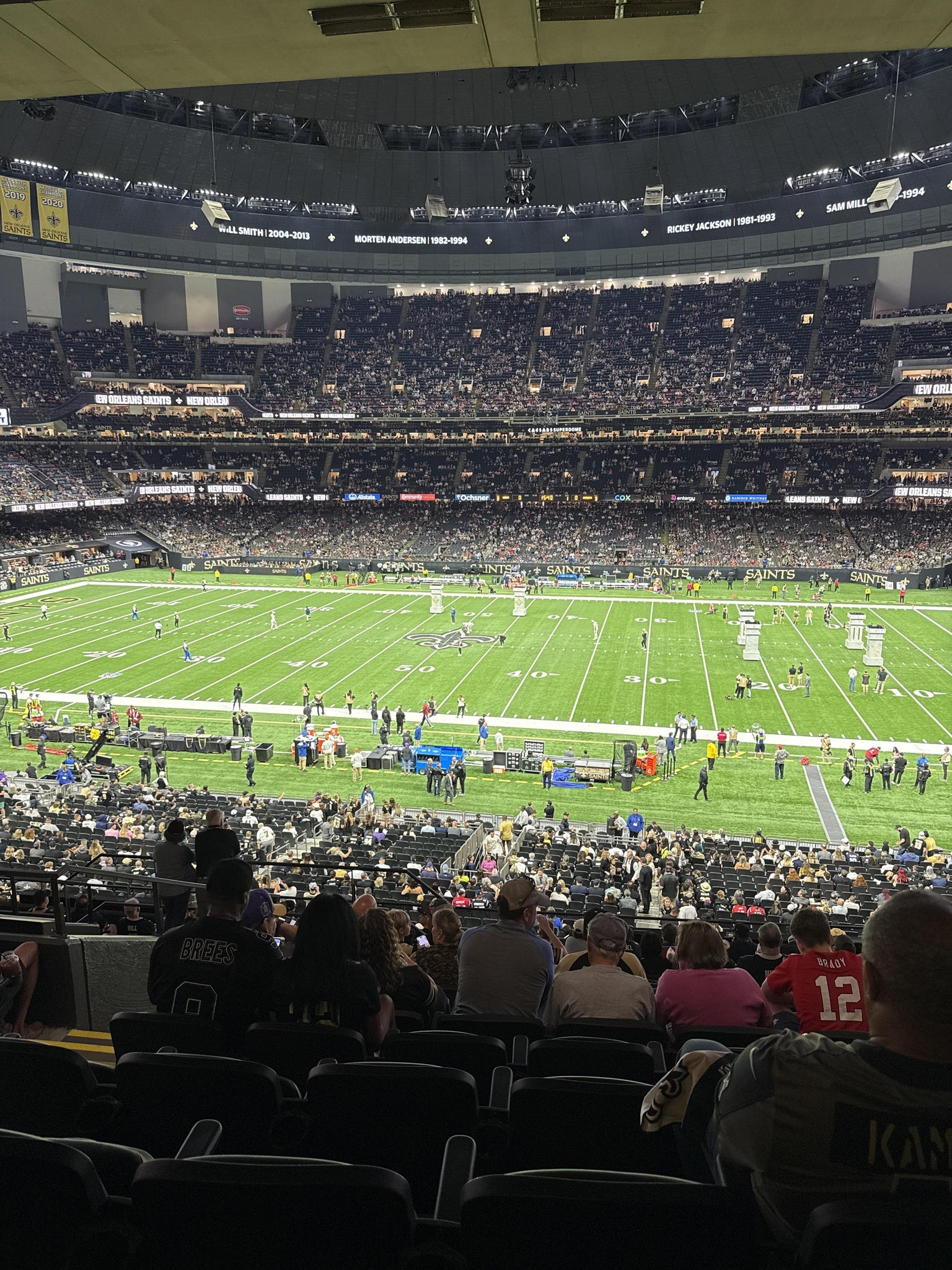 Real Fan View taken from Section 334 at Caesars Superdome by Keith D