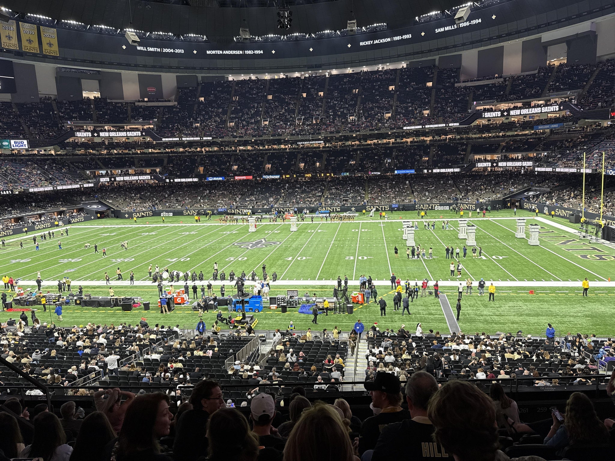 Real Fan View taken from Section 334 at Caesars Superdome by Brandon C