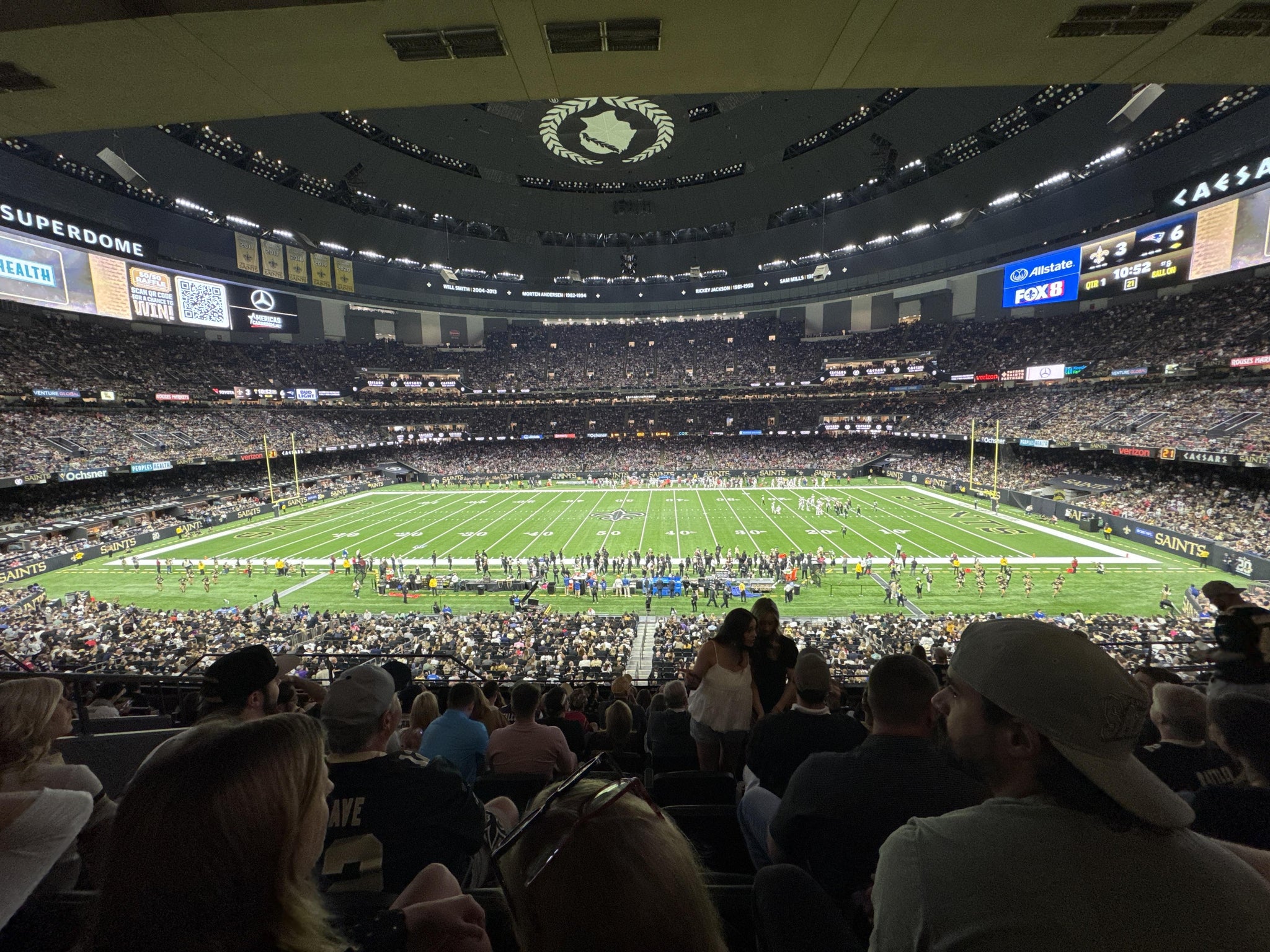 Real Fan View taken from Section 335 at Caesars Superdome by Adam T